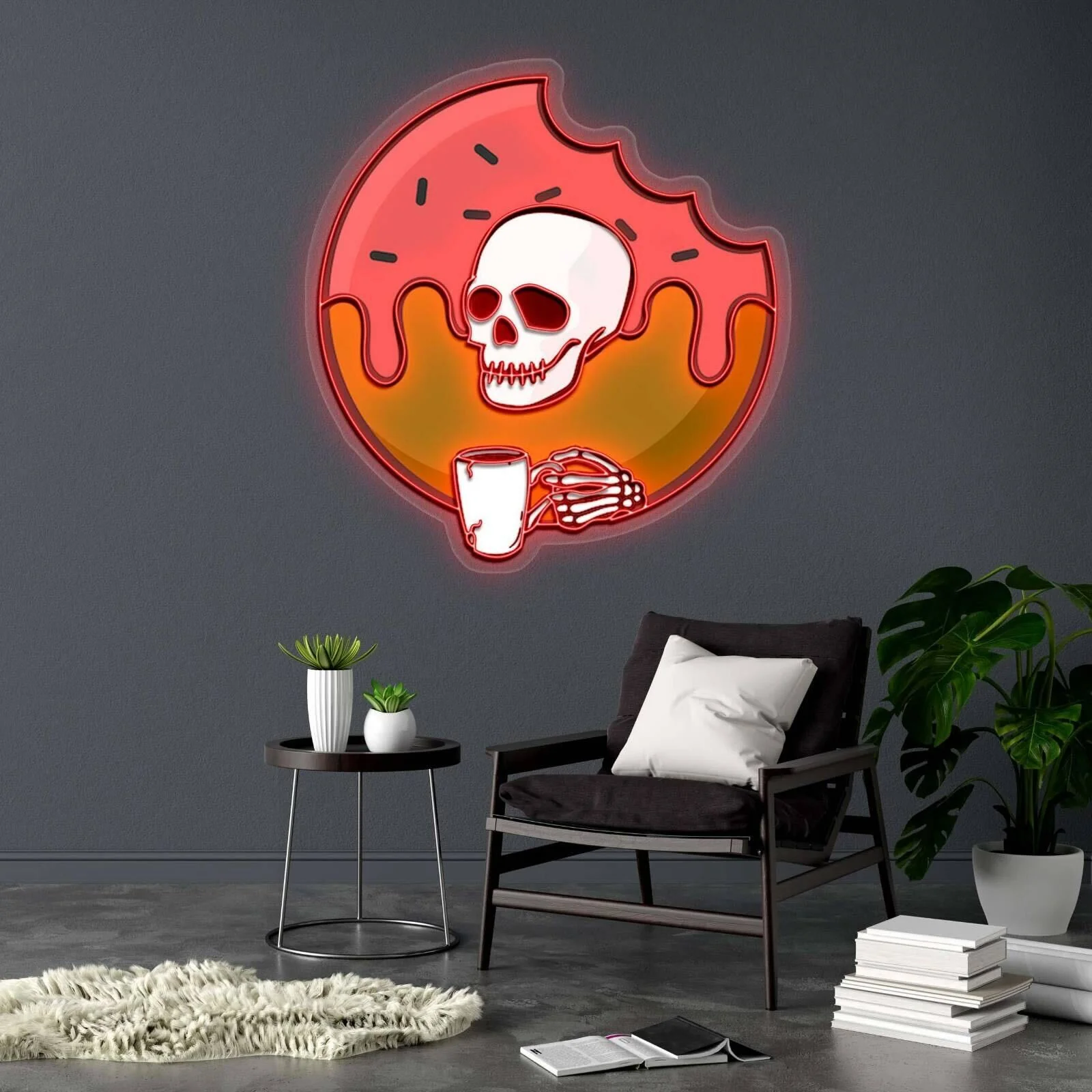 Ground Donut house logo - Premium Neon Artwork