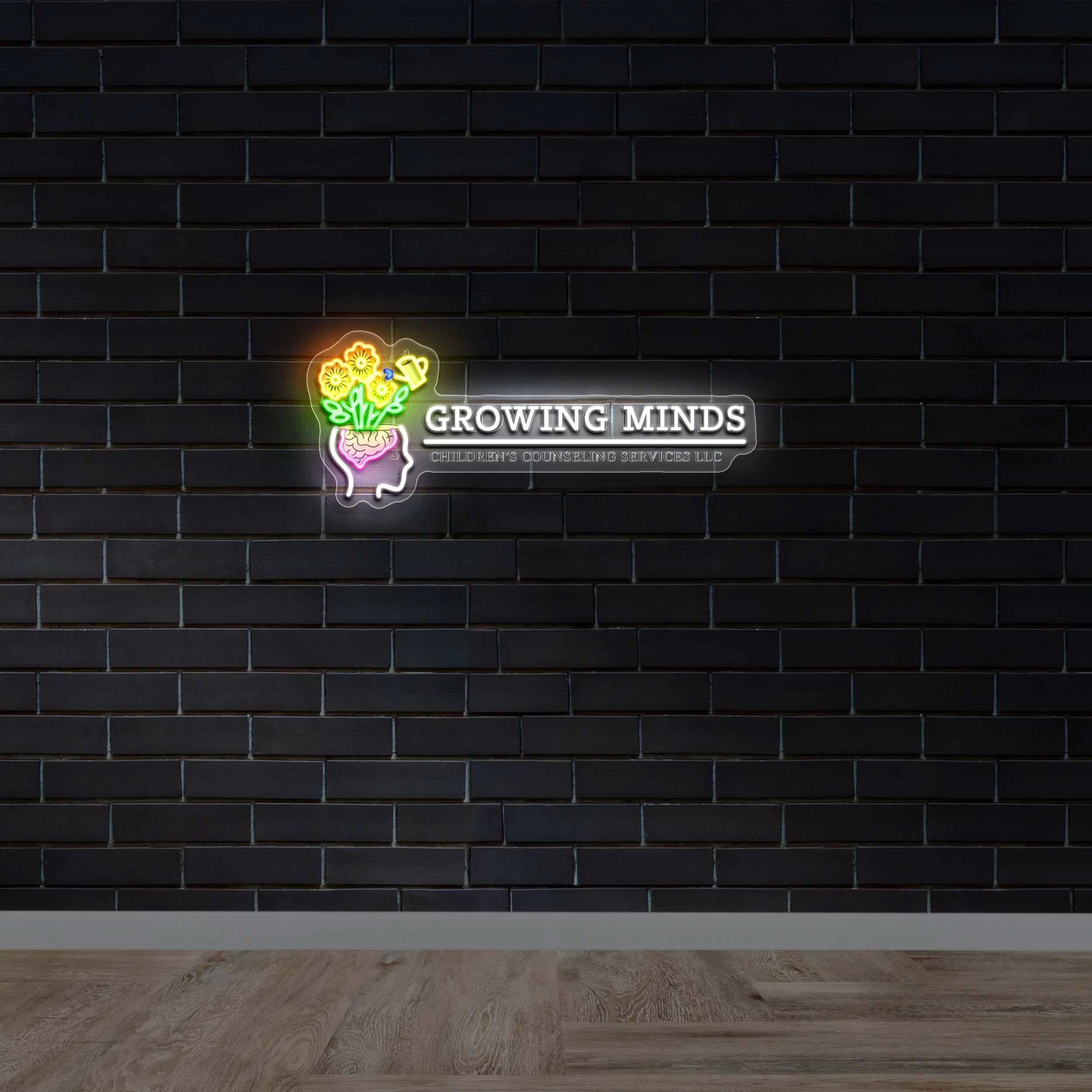 Growing Minds - Premium Neon Artwork