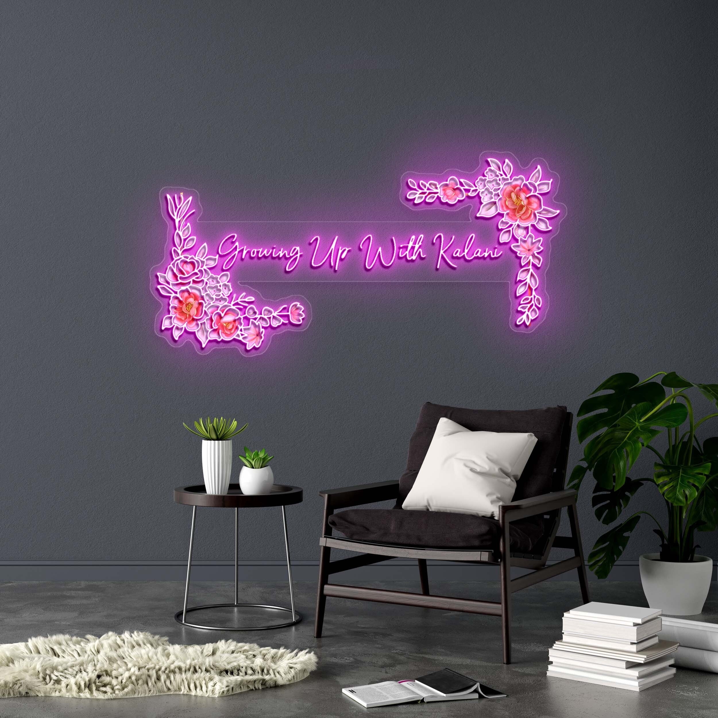 Growing up with Kalani version 2 - Premium Neon Artwork