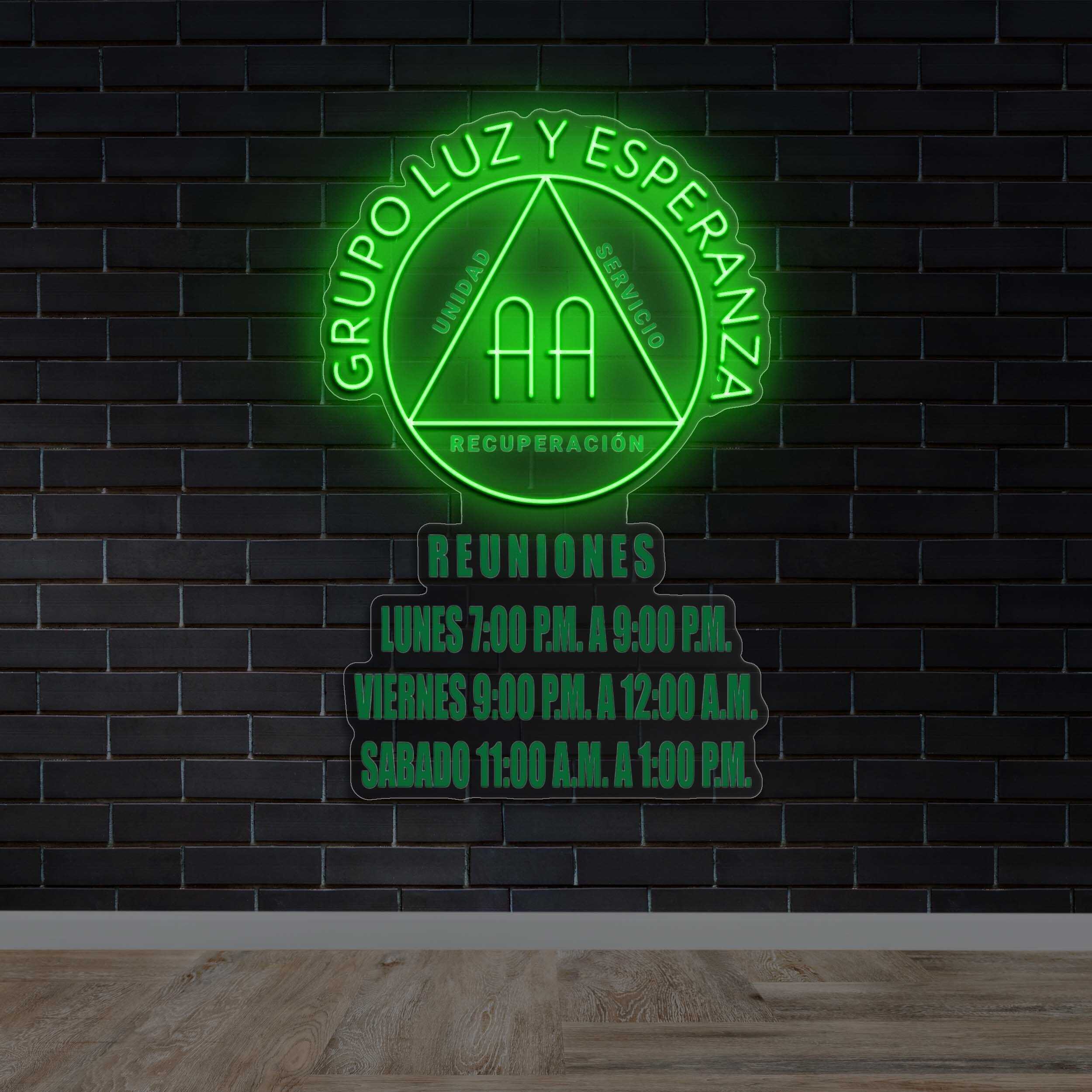 GRUPO LUZ Y ESPERANZA - Premium Neon Artwork