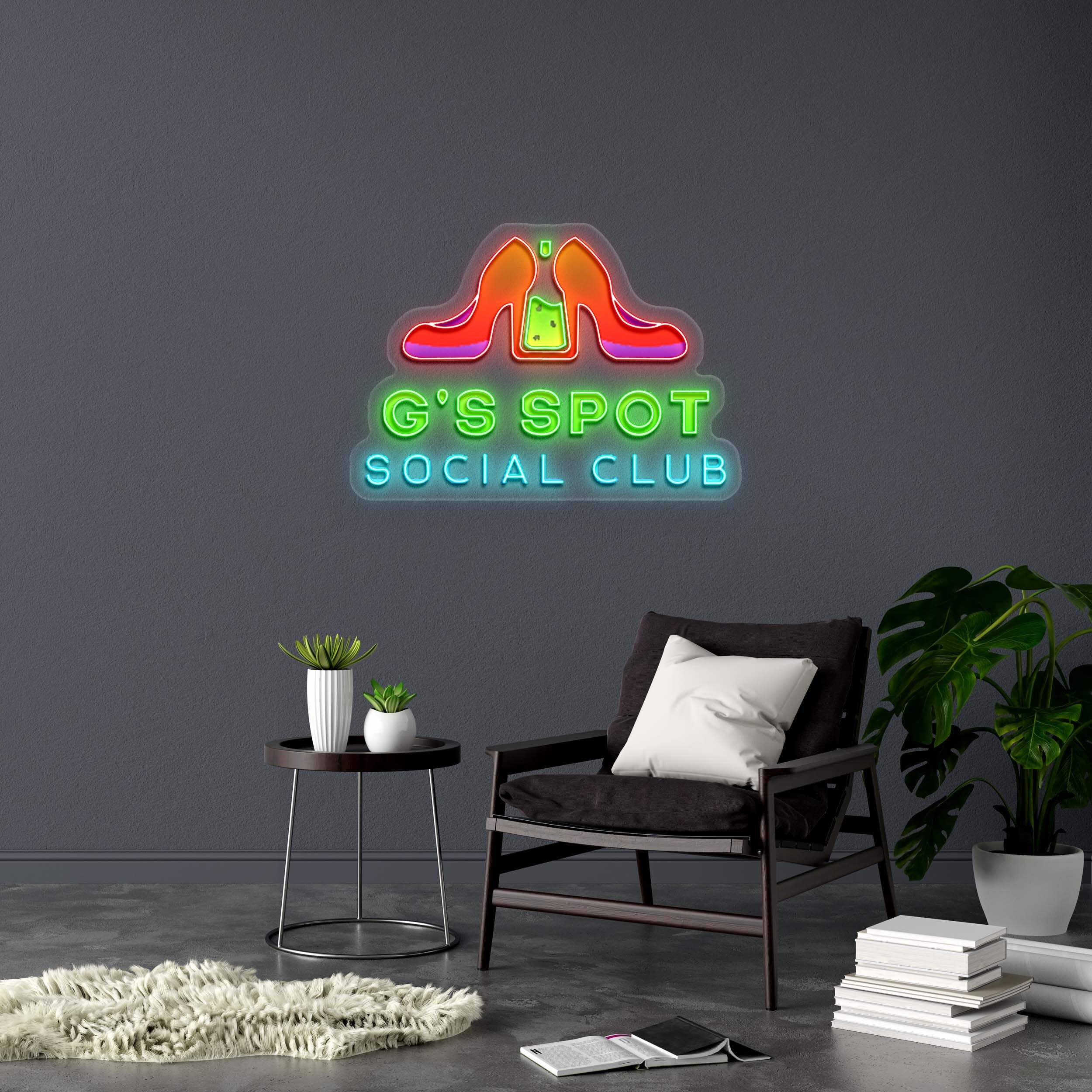 G'S SPOT SOCIAL CLUB - Premium Neon Artwork - Image 2