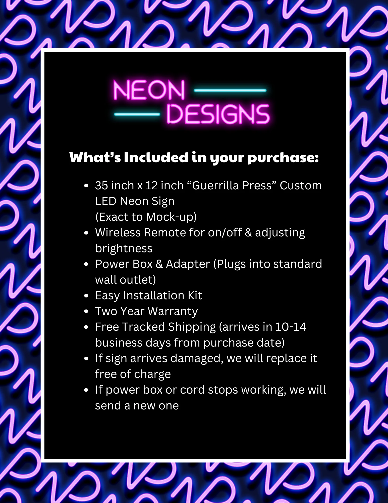 Guerrilla Press - Premium Neon Artwork - Image 2