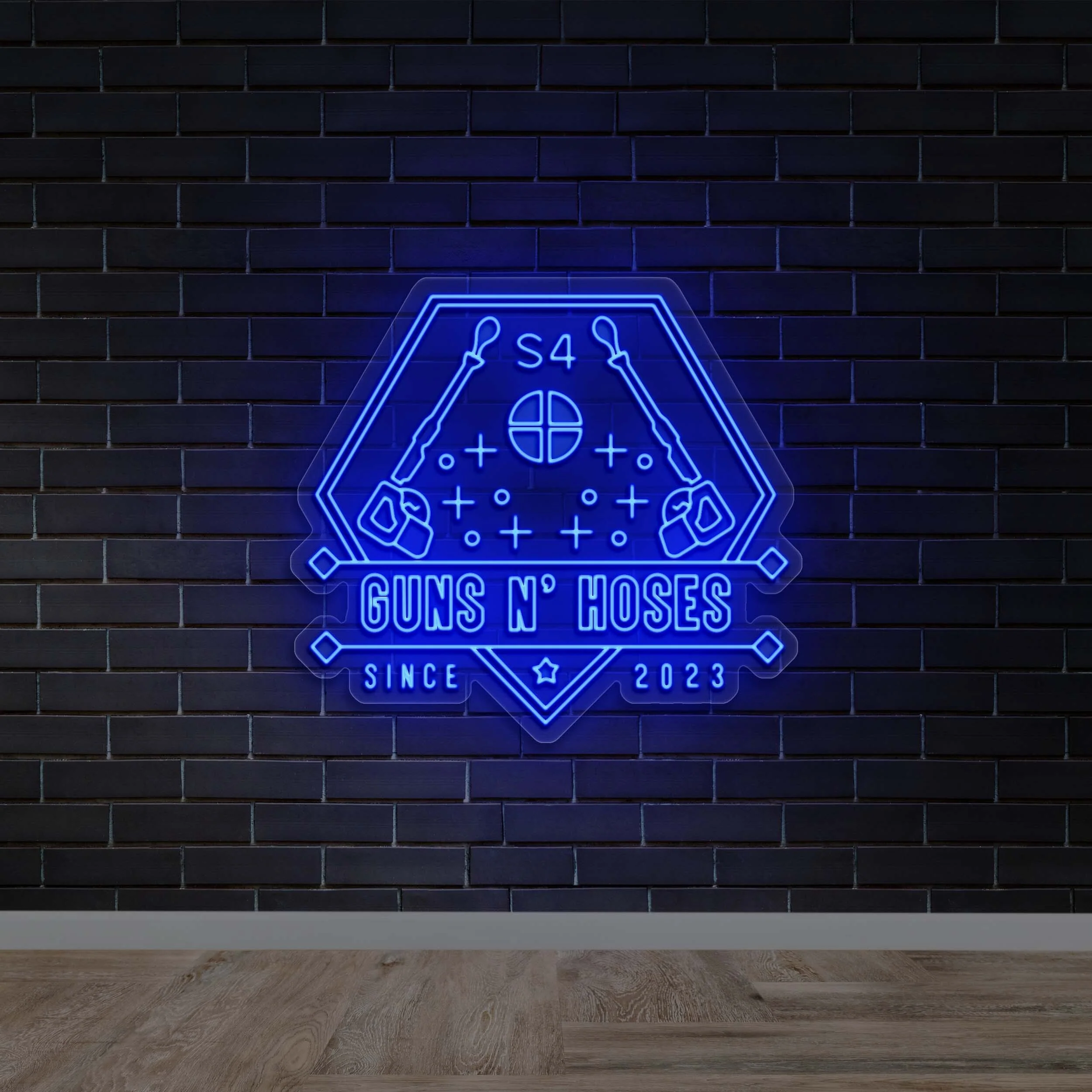 Guns n’ Hoses - Premium Neon Artwork