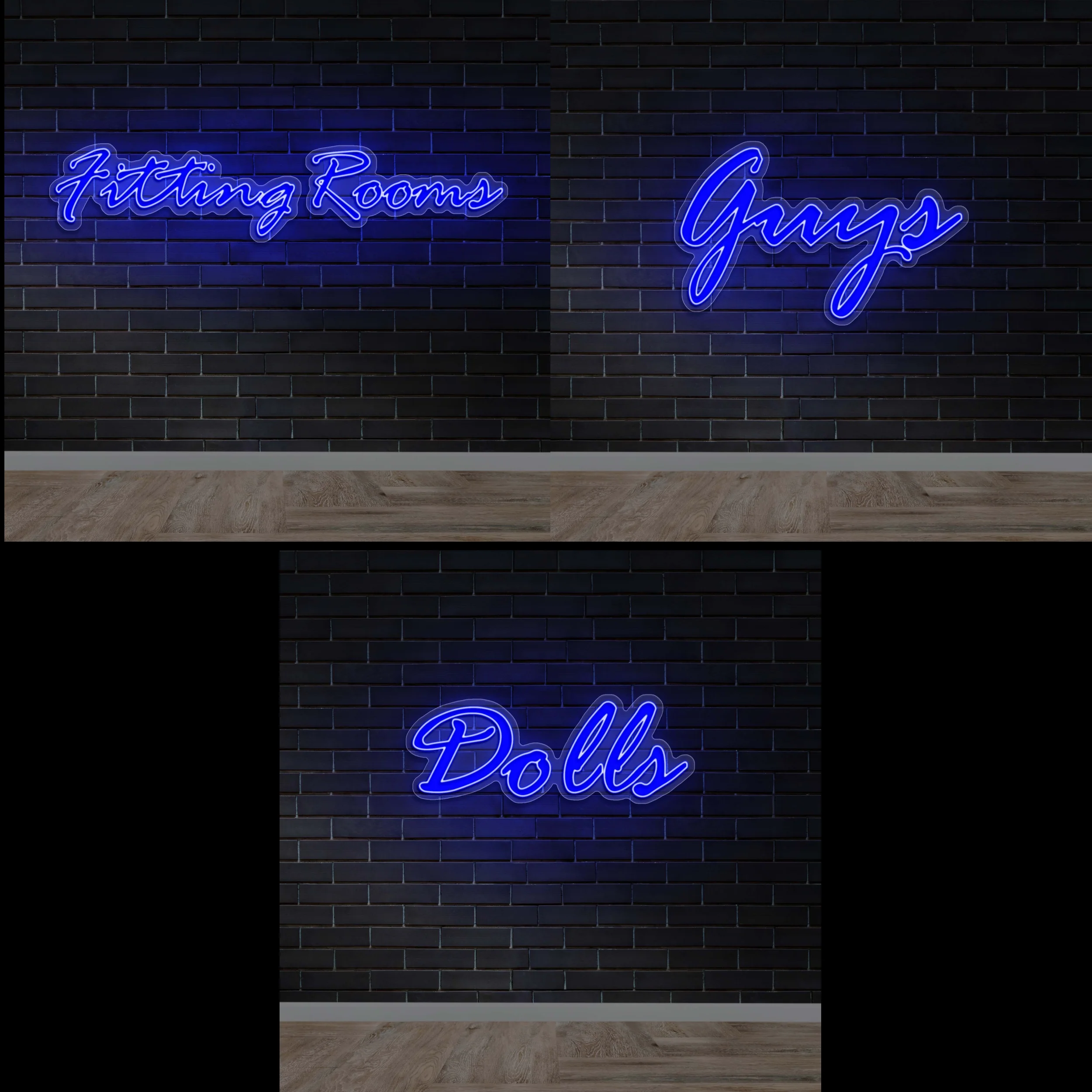 Guys/Dolls/Fitting Rooms (Combined Quote) - Premium Neon Artwork