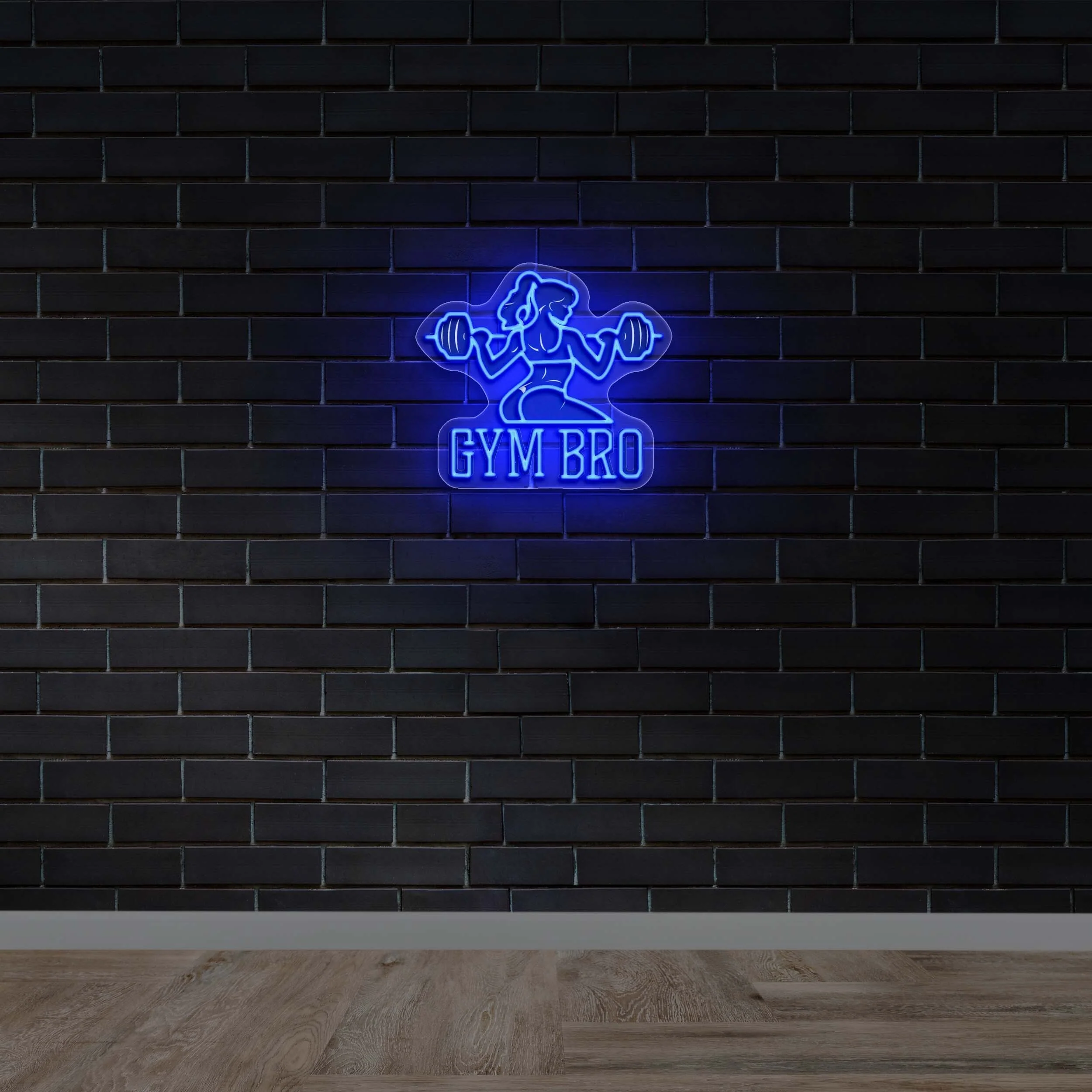 Gym Bro - Premium Neon Artwork
