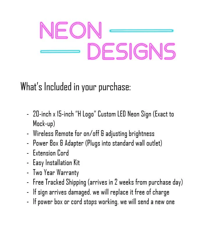 H Logo - Premium Neon Artwork - Image 2