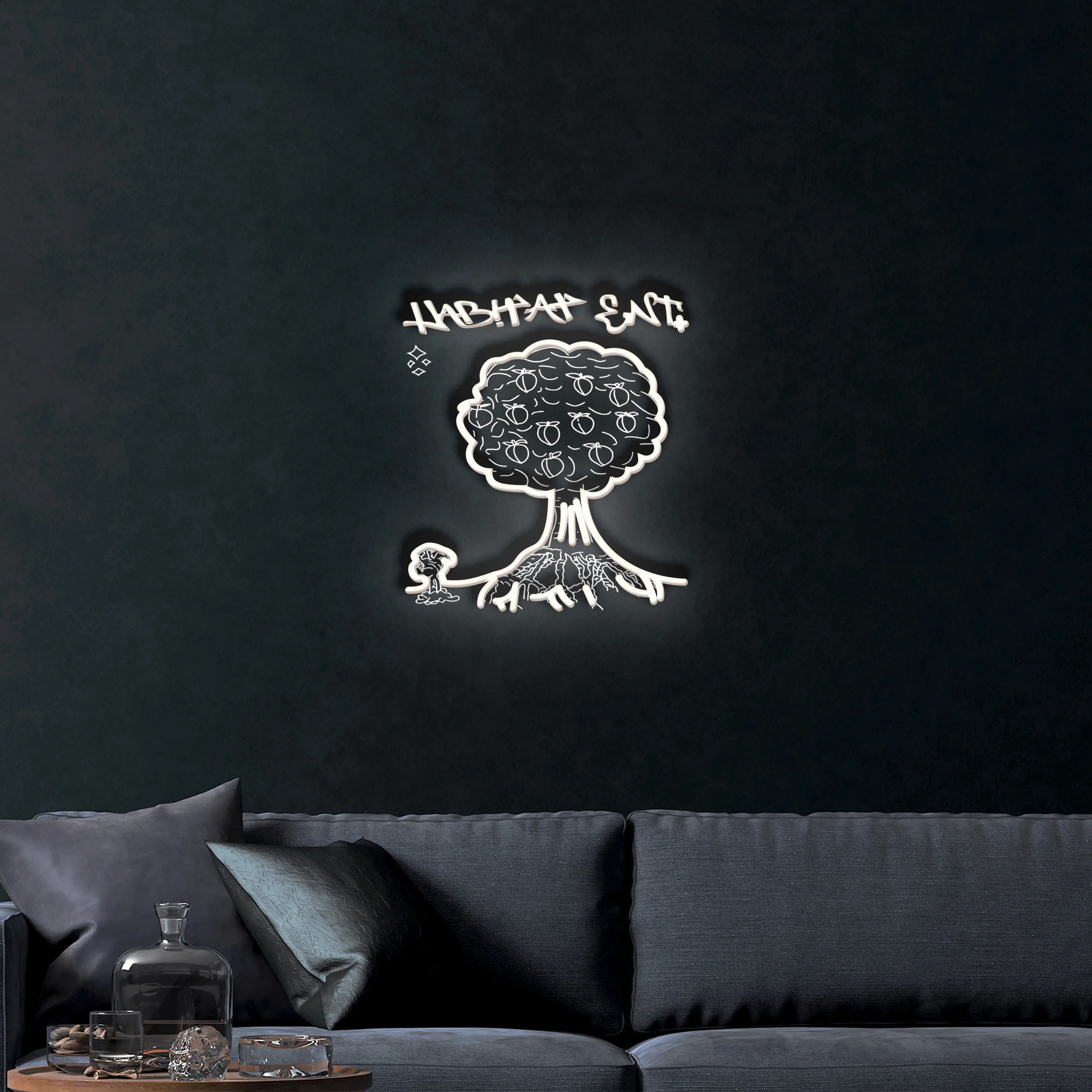 HABHAP EAST (no border) – Premium Neon Artwork