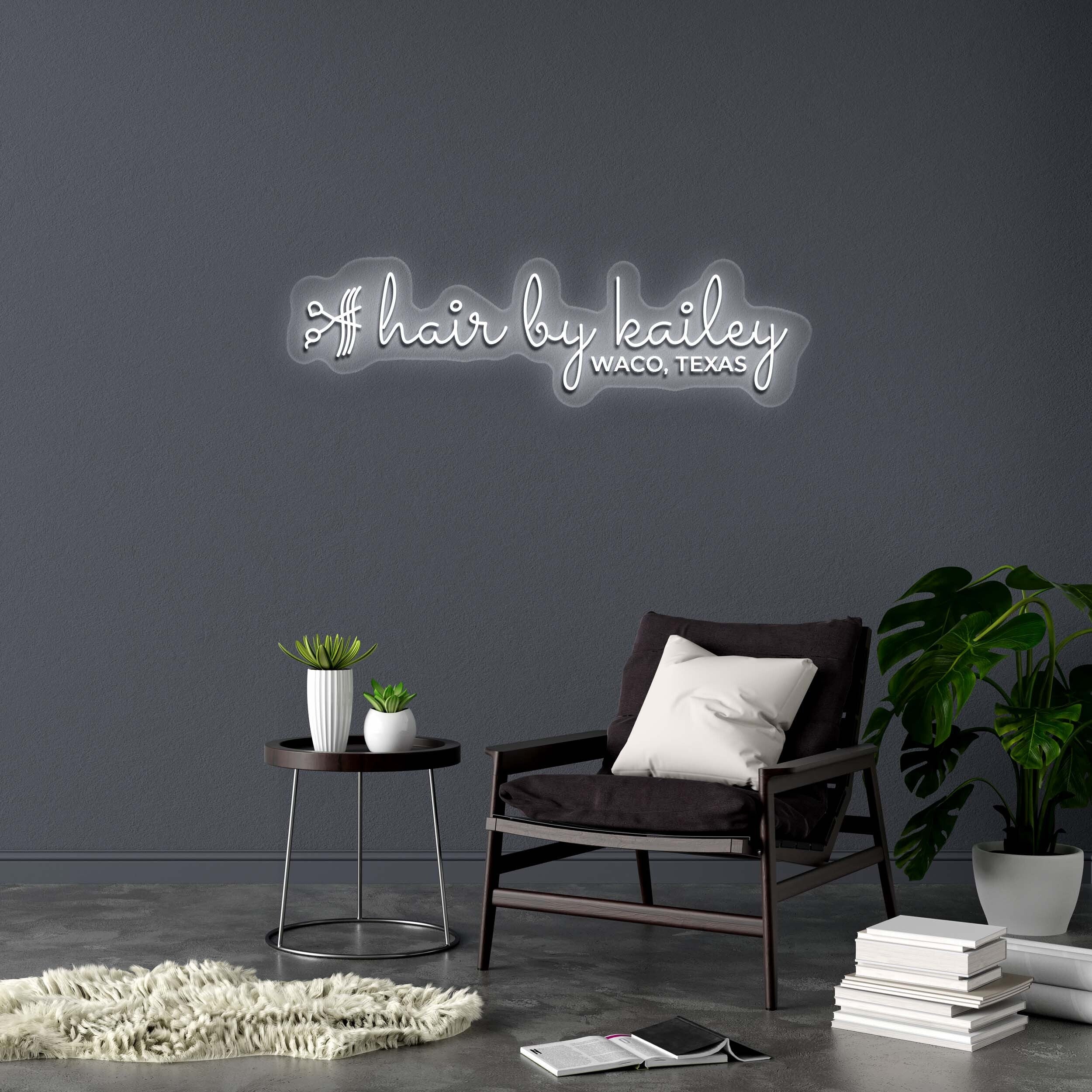 hair by kailey (version 2) - Premium Neon Artwork