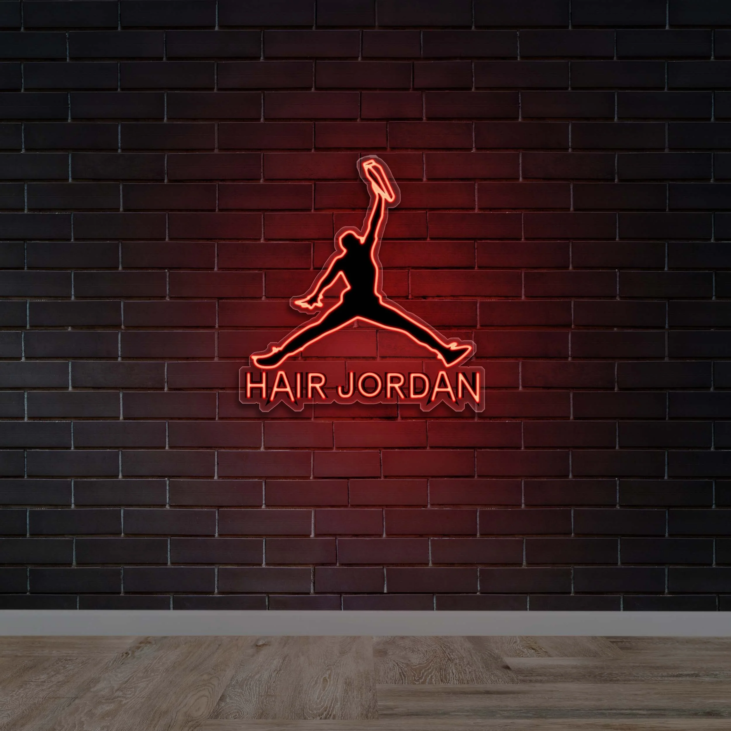 Hair Jordan - Premium Neon Artwork