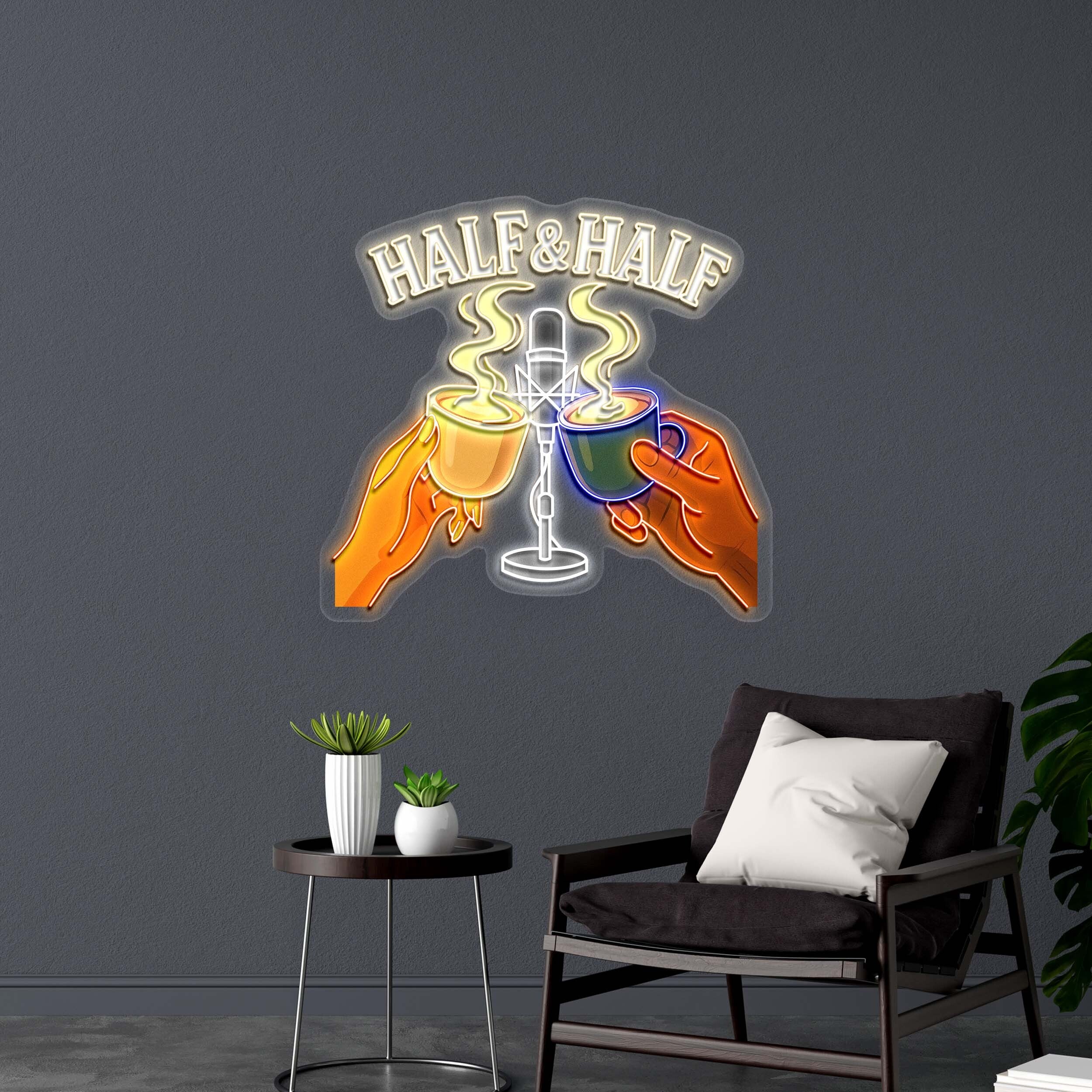 HALF&HALF - Premium Neon Artwork
