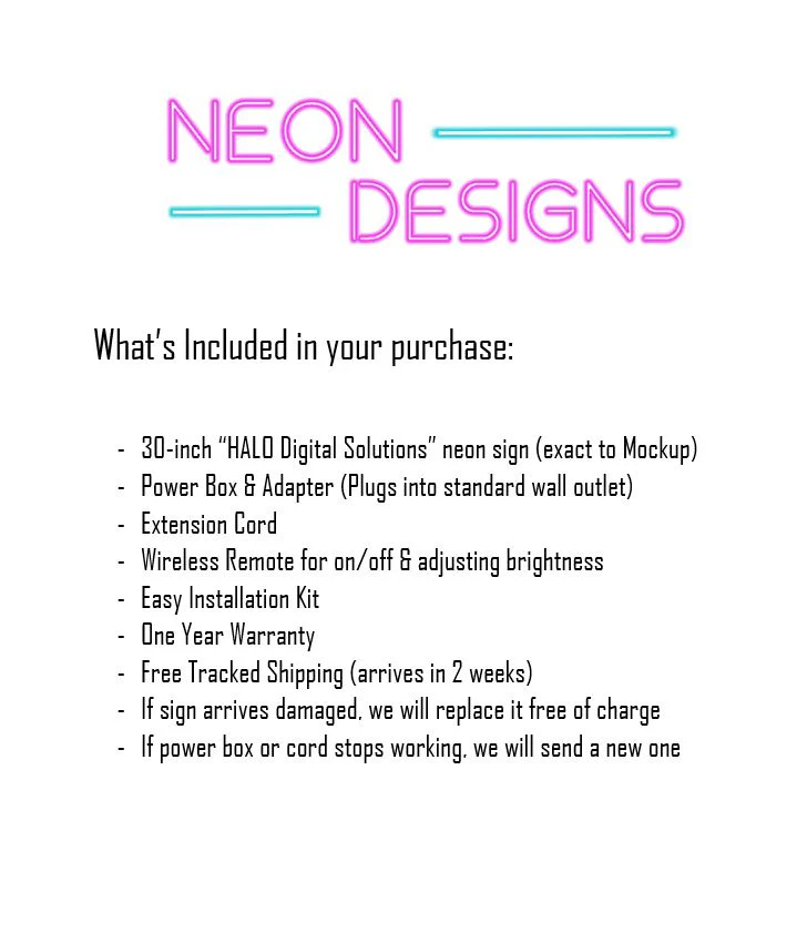 HALO Digital Solutions - Premium Neon Artwork - Image 2