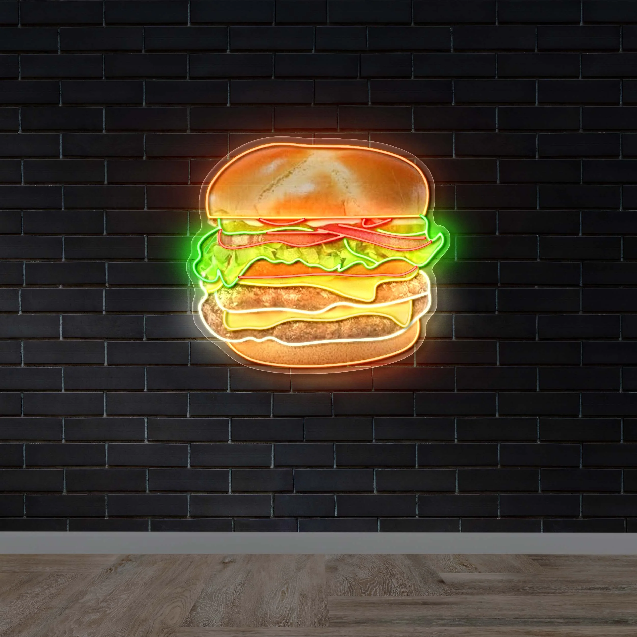 Hamburger - Premium Neon Artwork