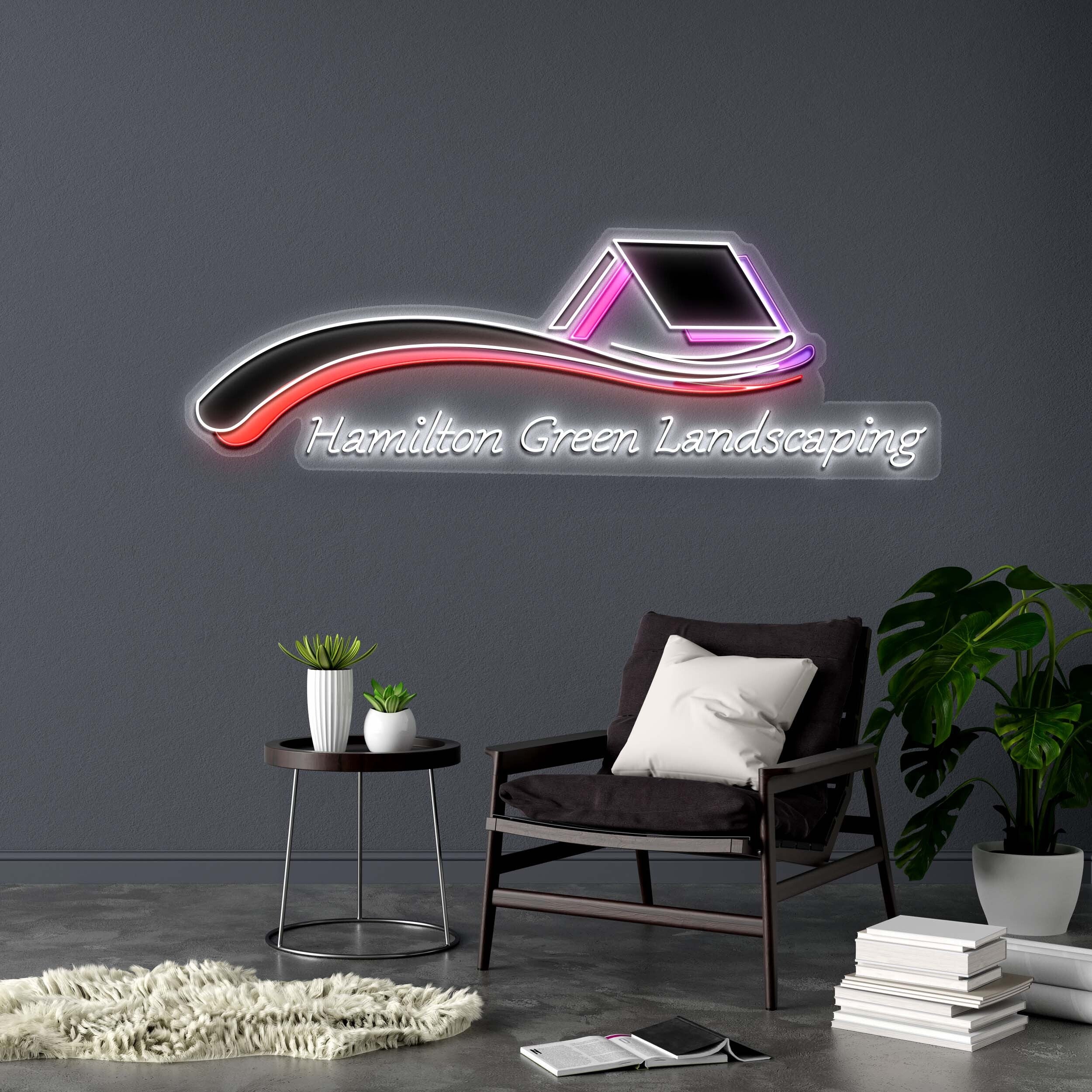 Hamilton Green Landscaping - Premium Neon Artwork