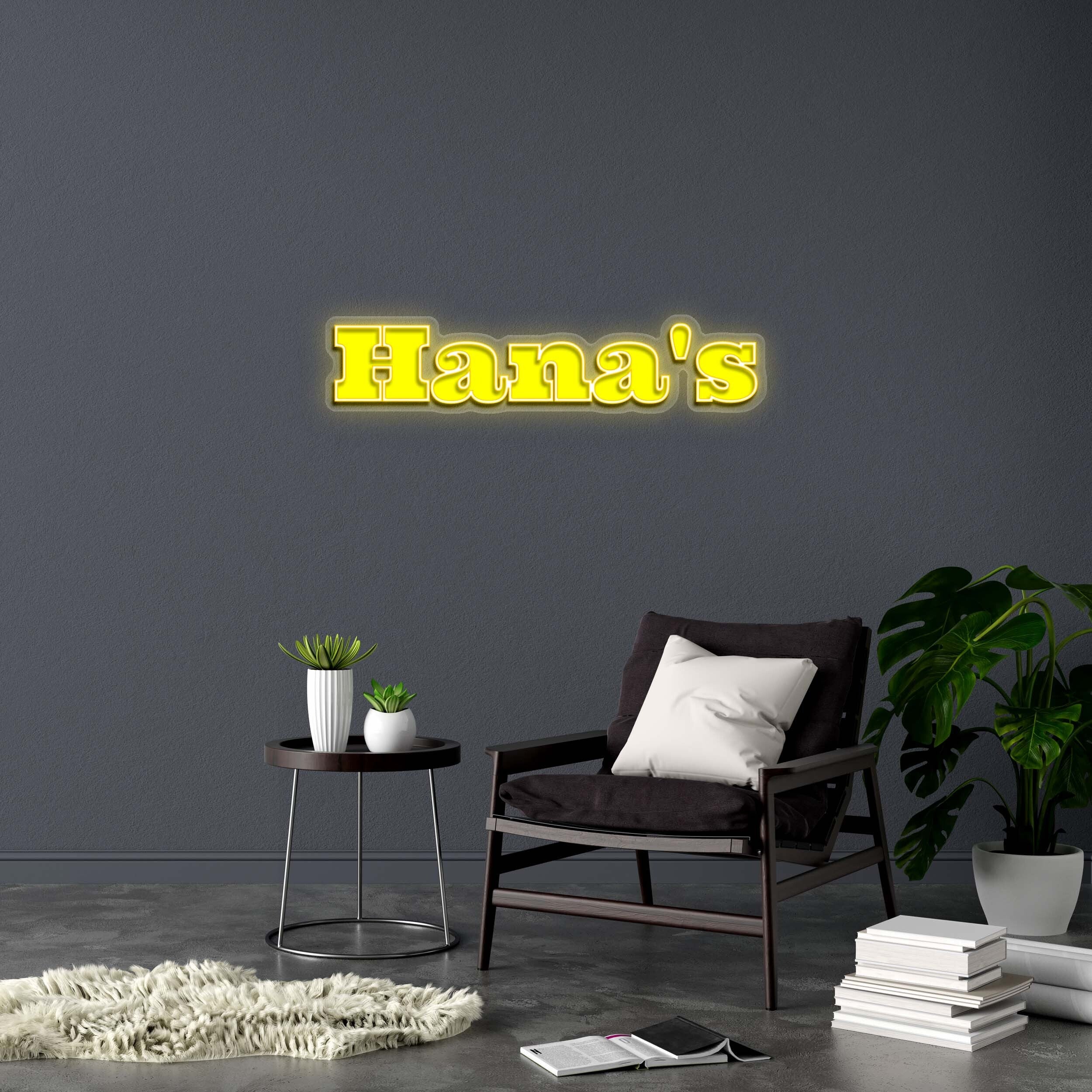 Hana’s - Premium Neon Artwork