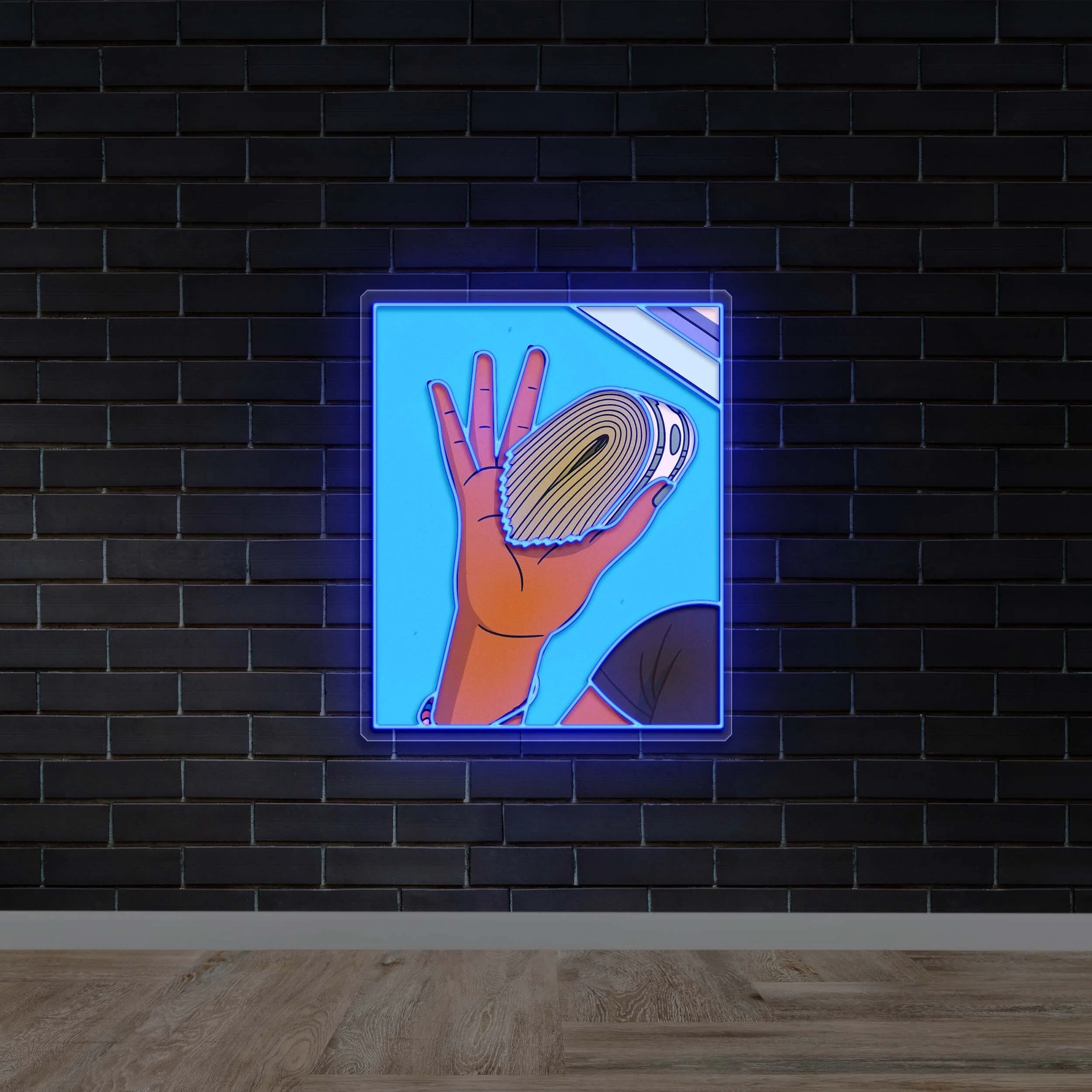 Hand Holding Cash – Premium Neon Artwork