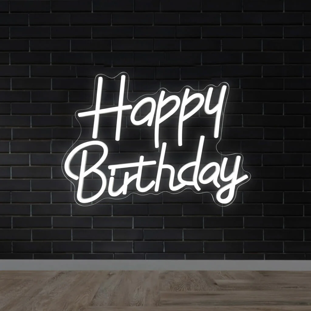 Happy Birthday Events Decor LED Neon Sign - Image 3