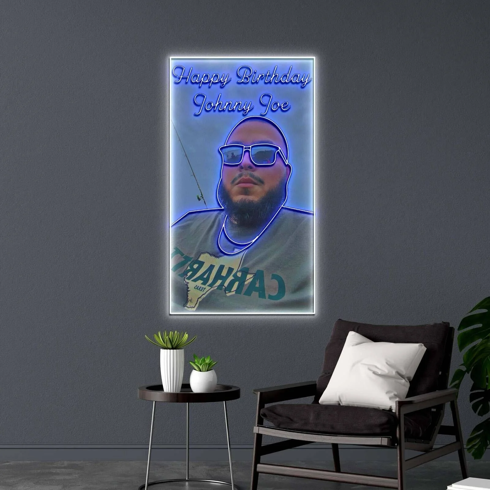 Happy Birthday Johnny Joe | 2nd Version - Premium Neon Artwork