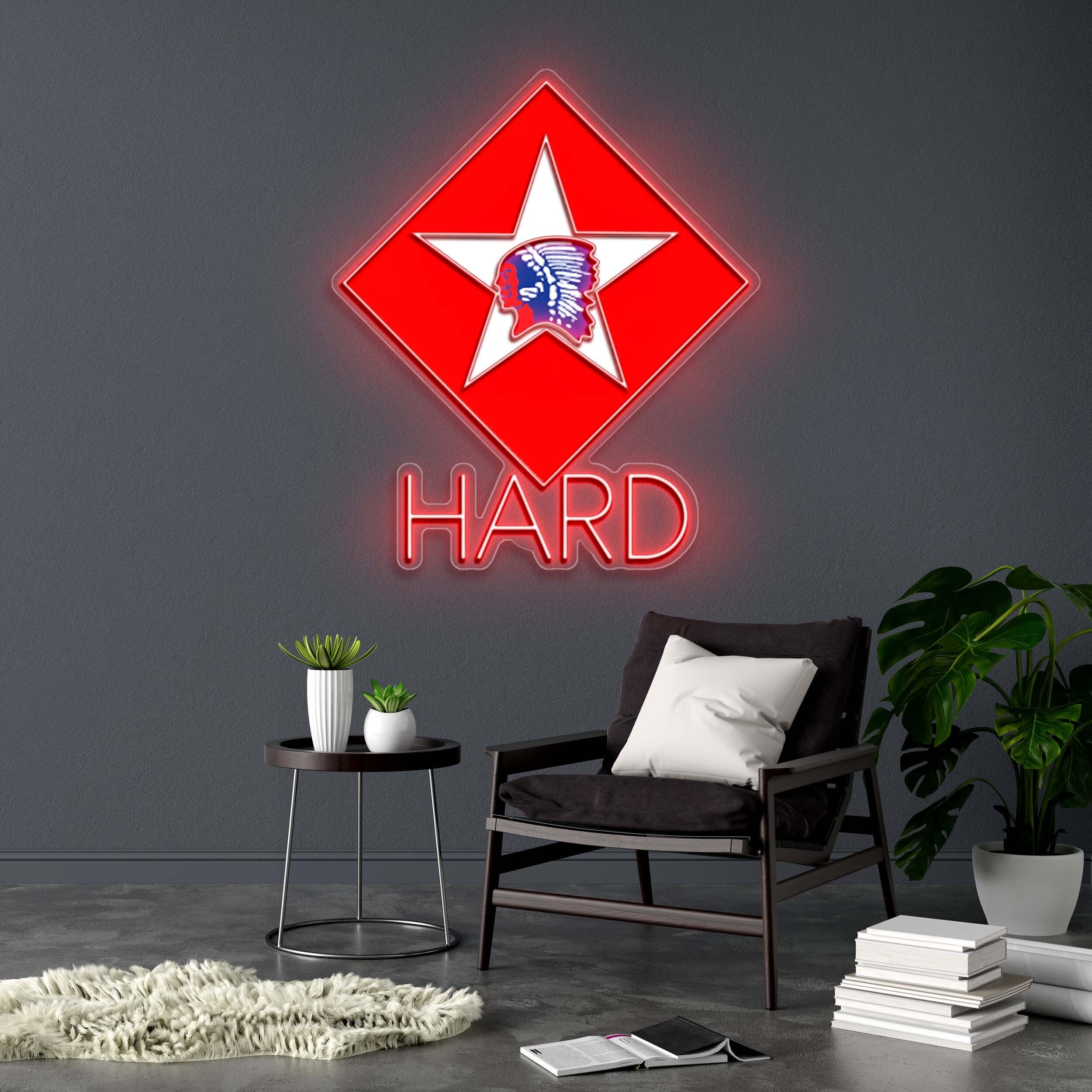 HARD - Premium Neon Artwork