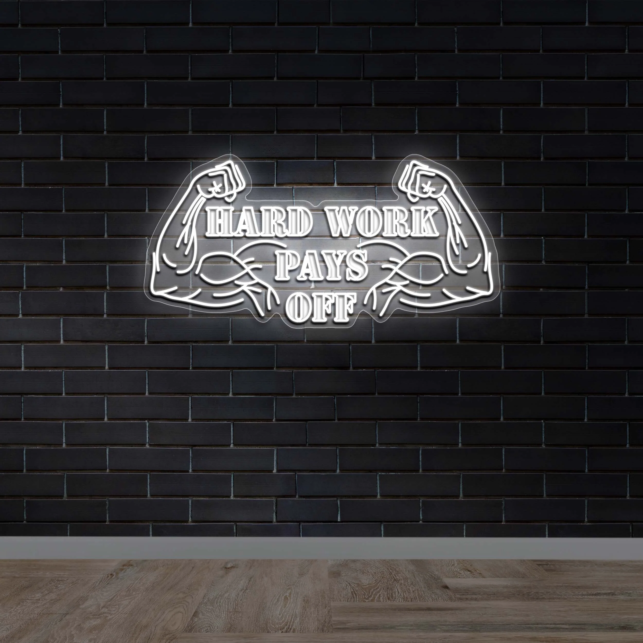 HARD WORK PAYS OFF -  Premium Neon Artwork
