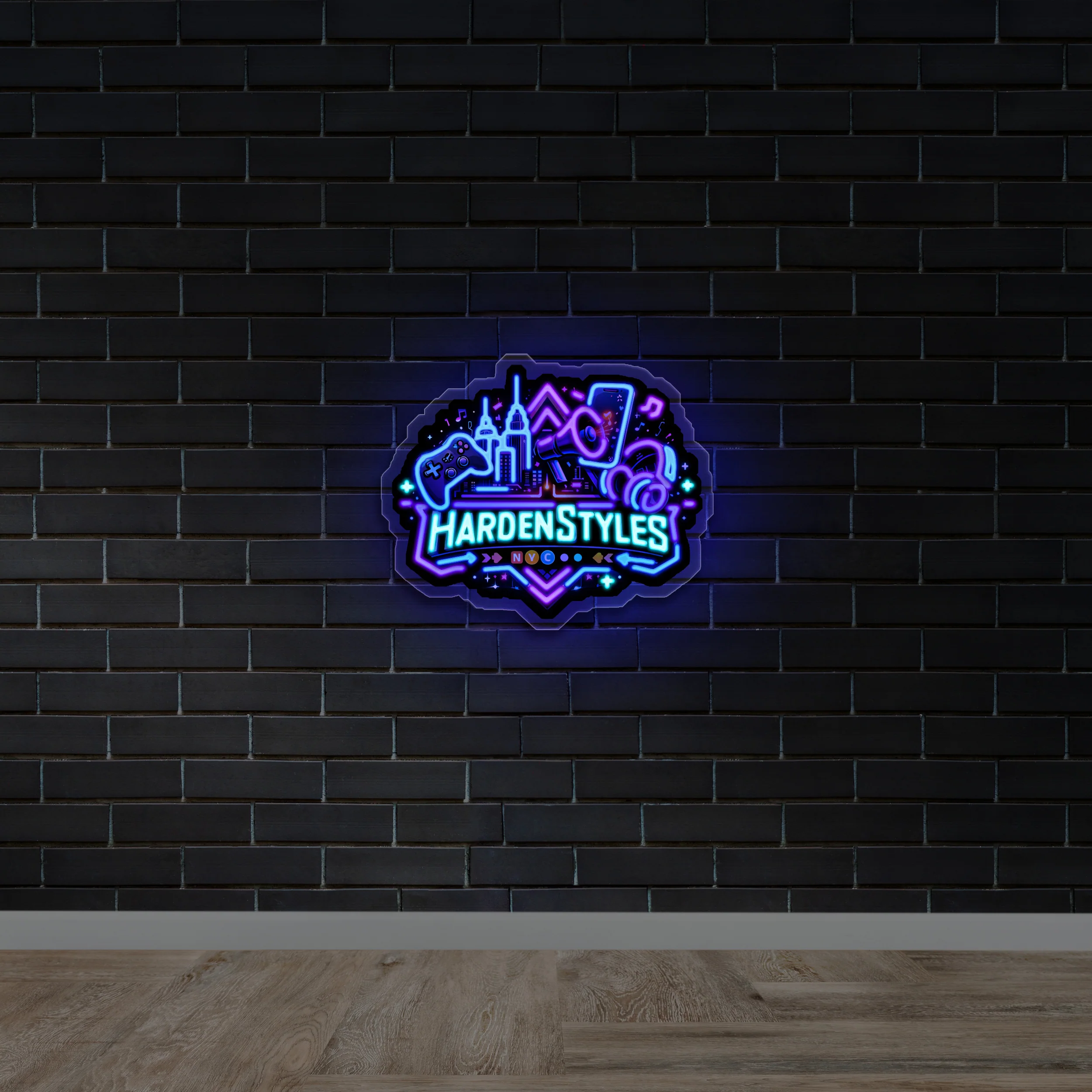 Harden Styles - Premium Neon Artwork