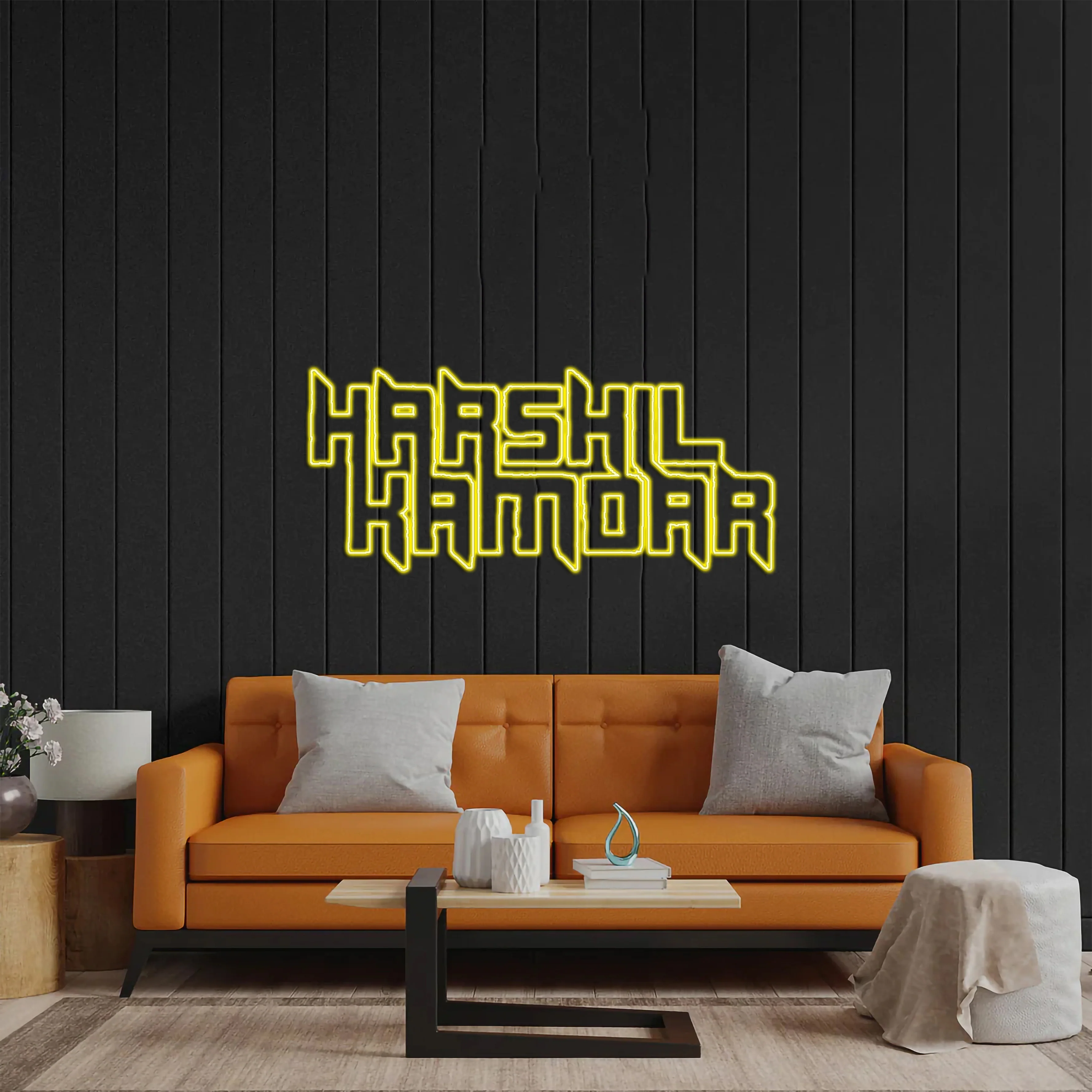 Harshil Kamdar - Premium Neon Artwork