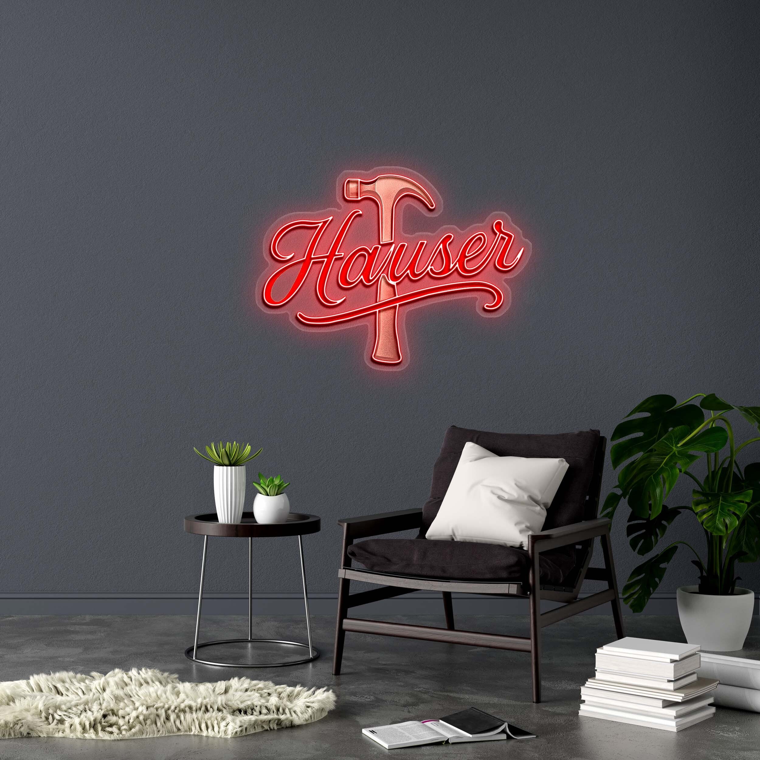 Hauser - Premium Neon Artwork