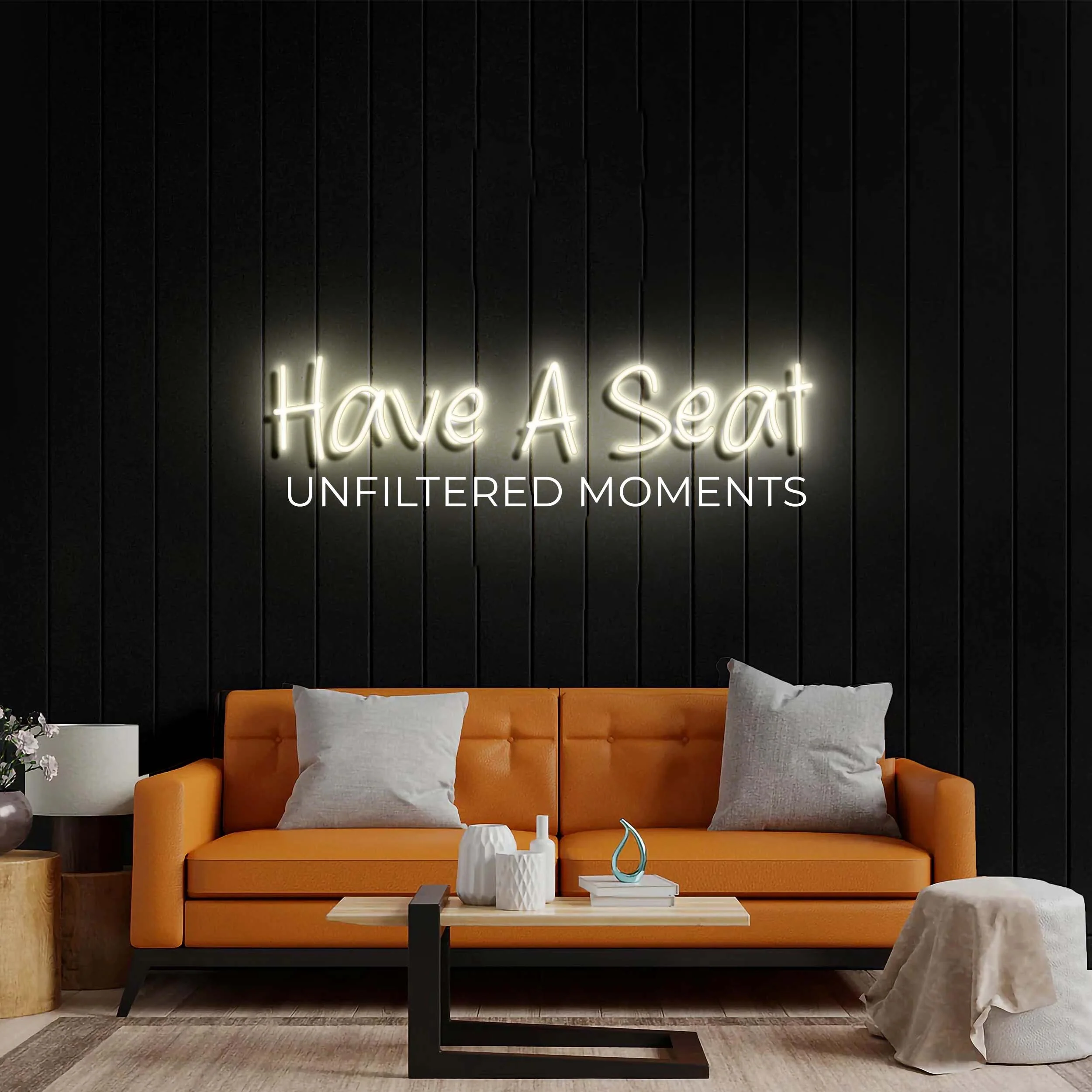 Have A Seat - Premium Neon Artwork