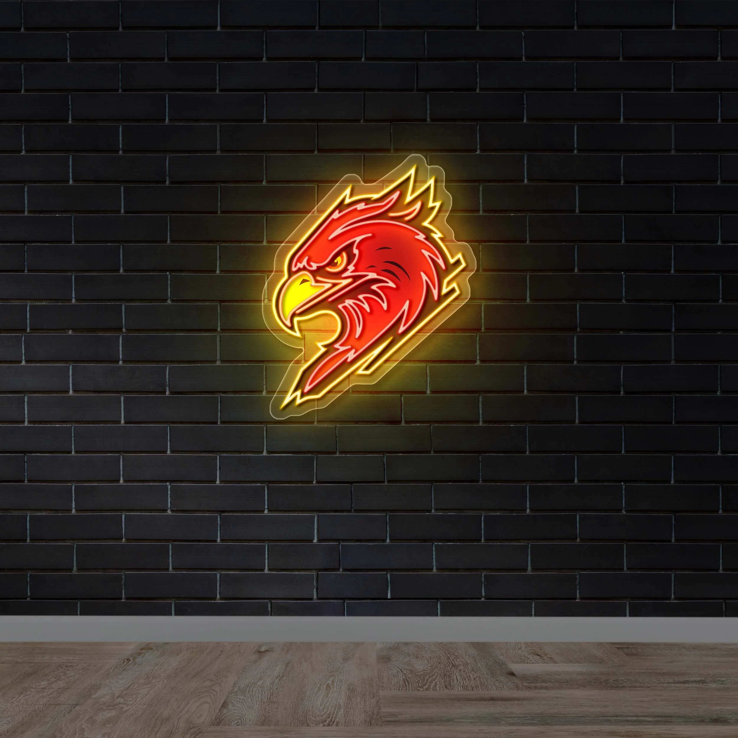 Hawk - Premium Neon Artwork