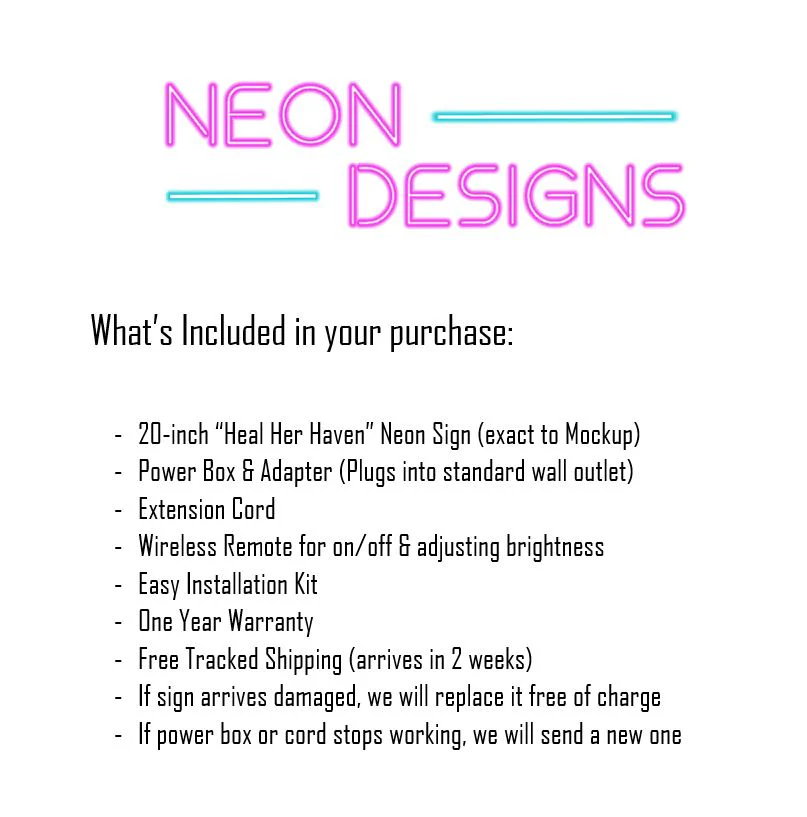 Heal Her Haven - Premium Neon Artwork - Image 2