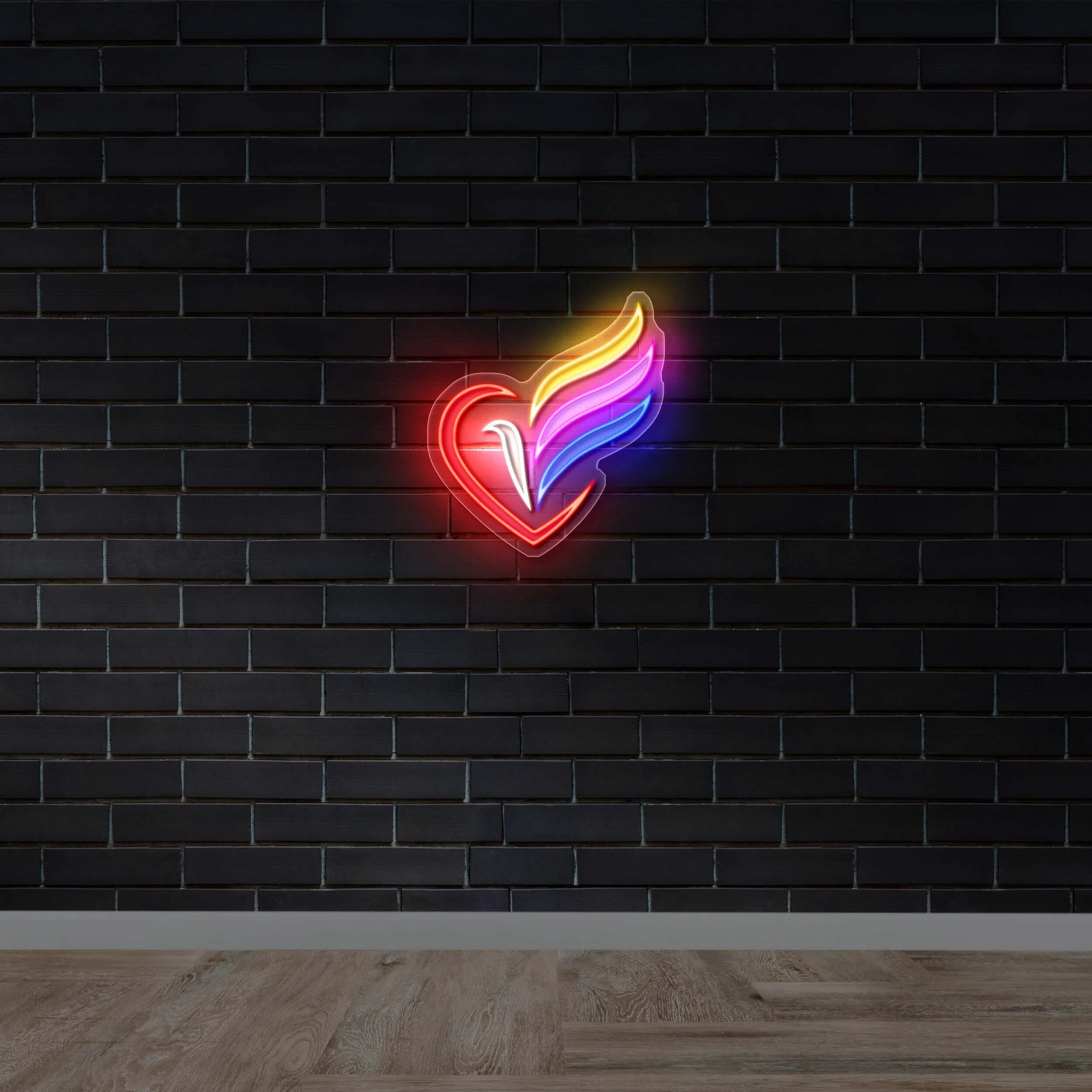 Heart Wing (Bundle option) - Premium Neon Artwork - Image 2