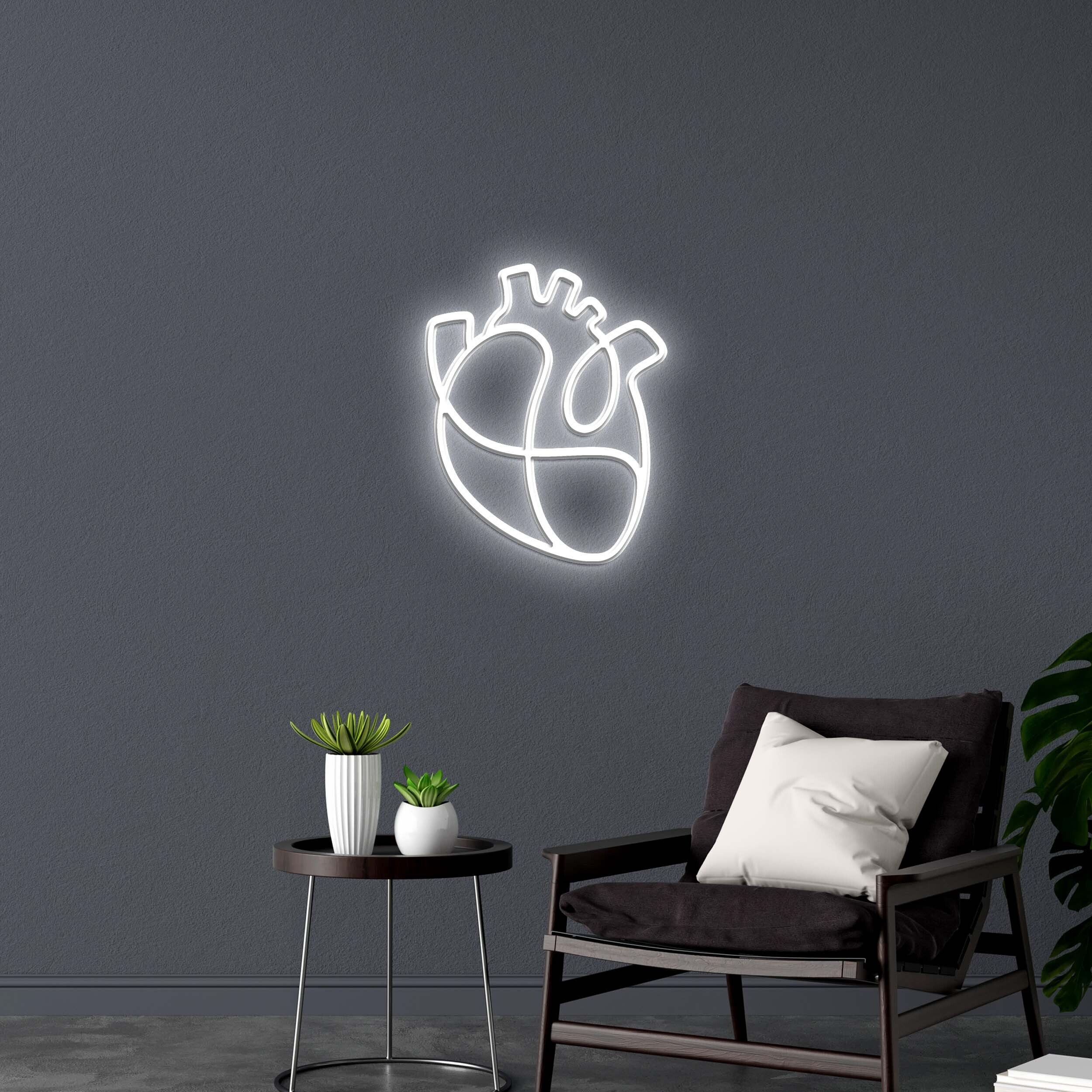 Heartworks logo - Premium Neon Artwork