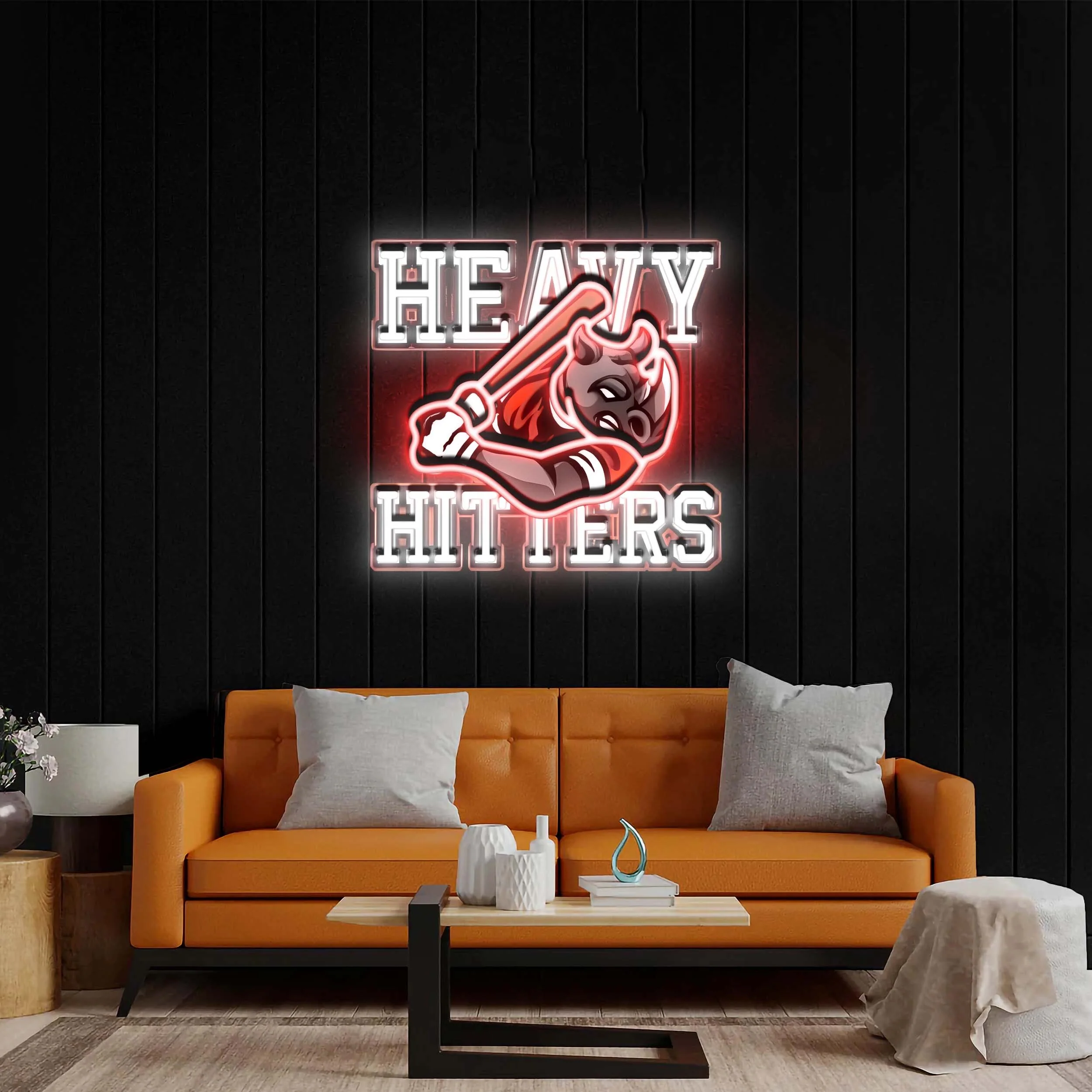 Heavy Hitters - Premium Neon Artwork