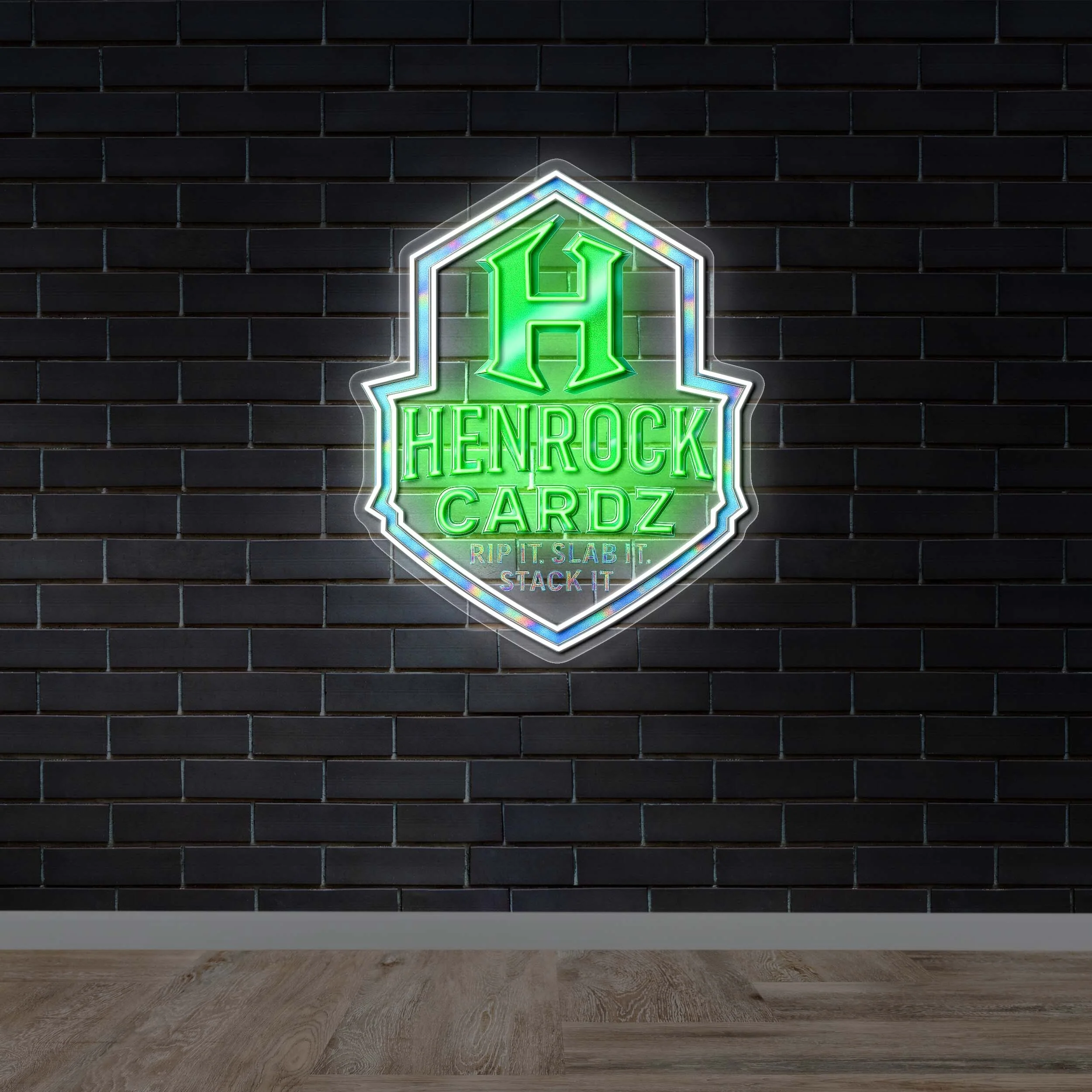 HENROCK CARDZ - Premium Neon Artwork
