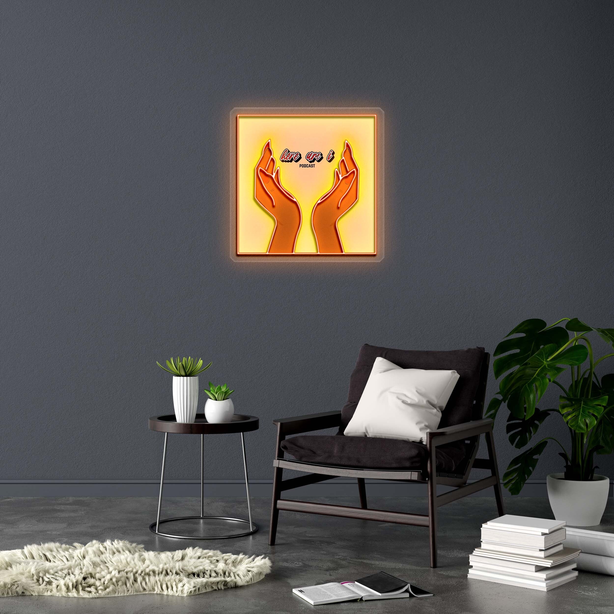 here am i PODCAST - Premium Neon Artwork