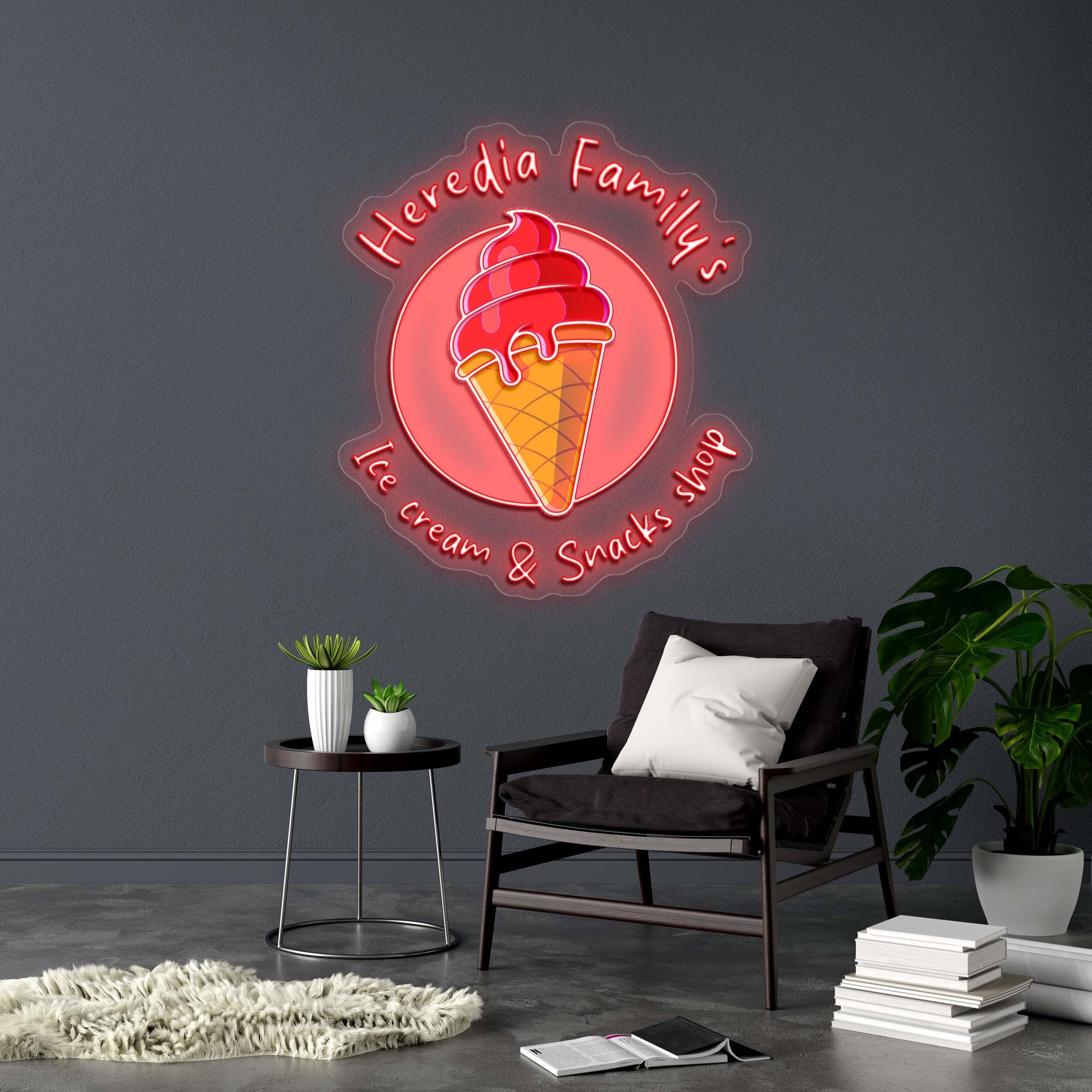Heredia Family's - Premium Neon Artwork