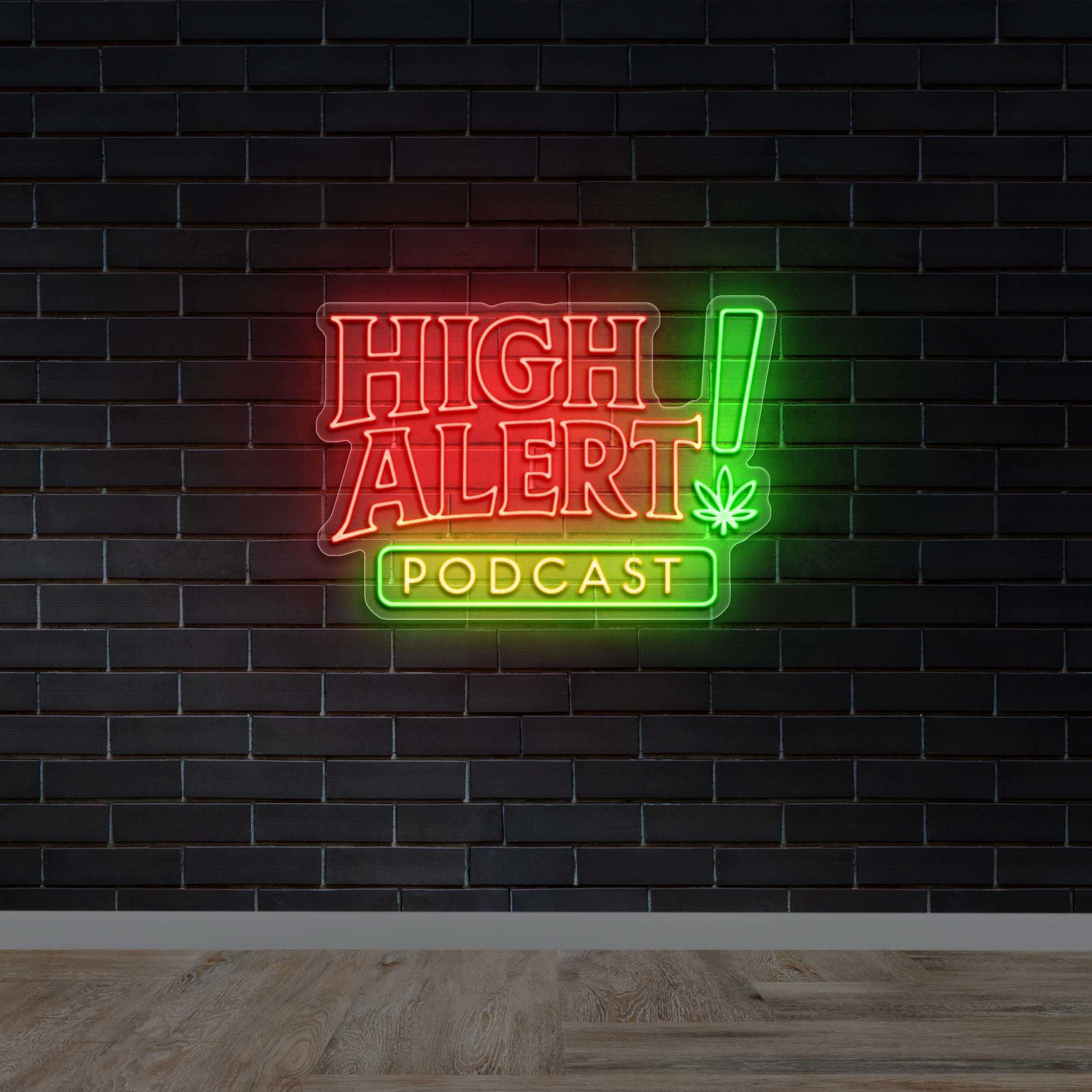 High Alert Podcast - Premium Neon Artwork