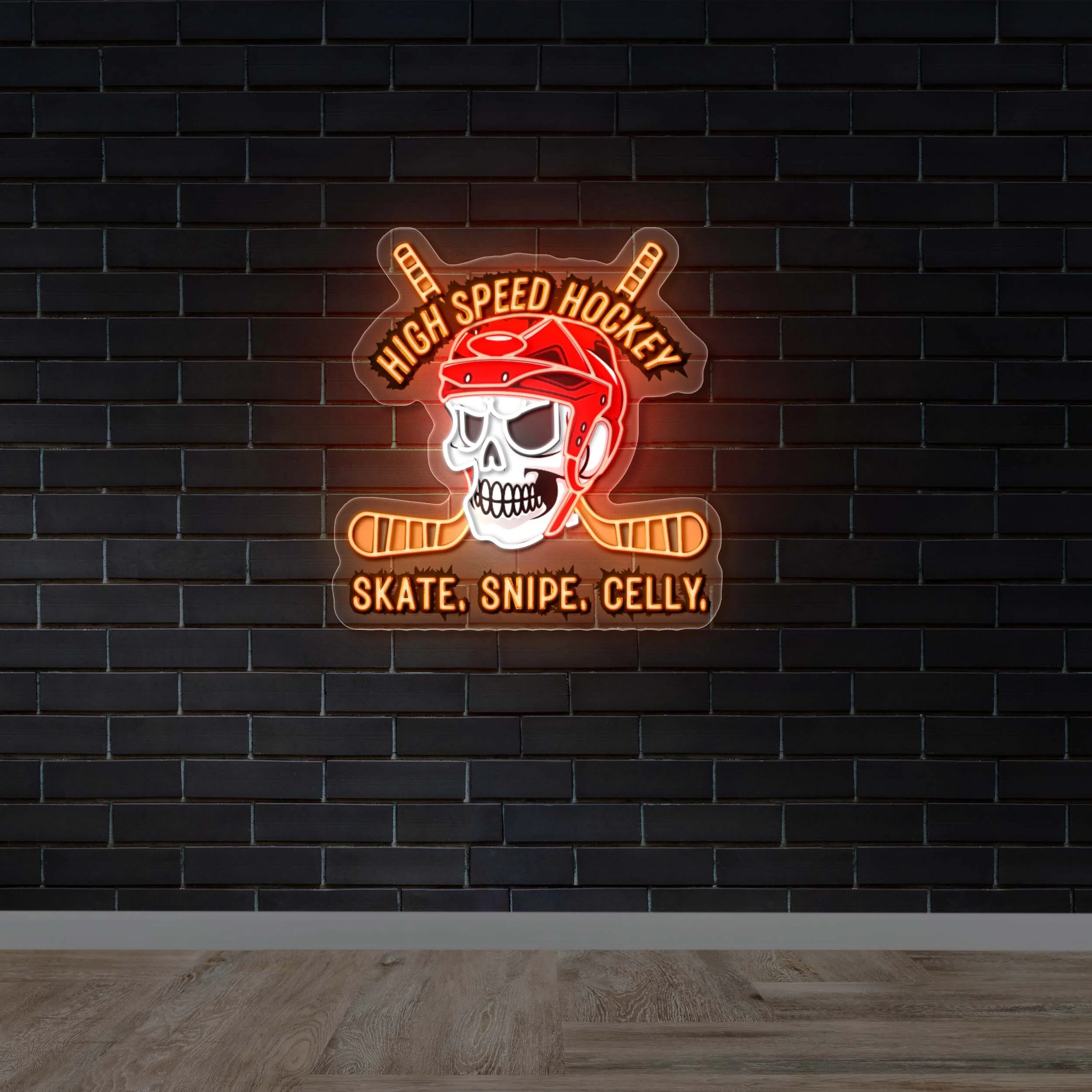 High Speed Hockey - Premium Neon Artwork
