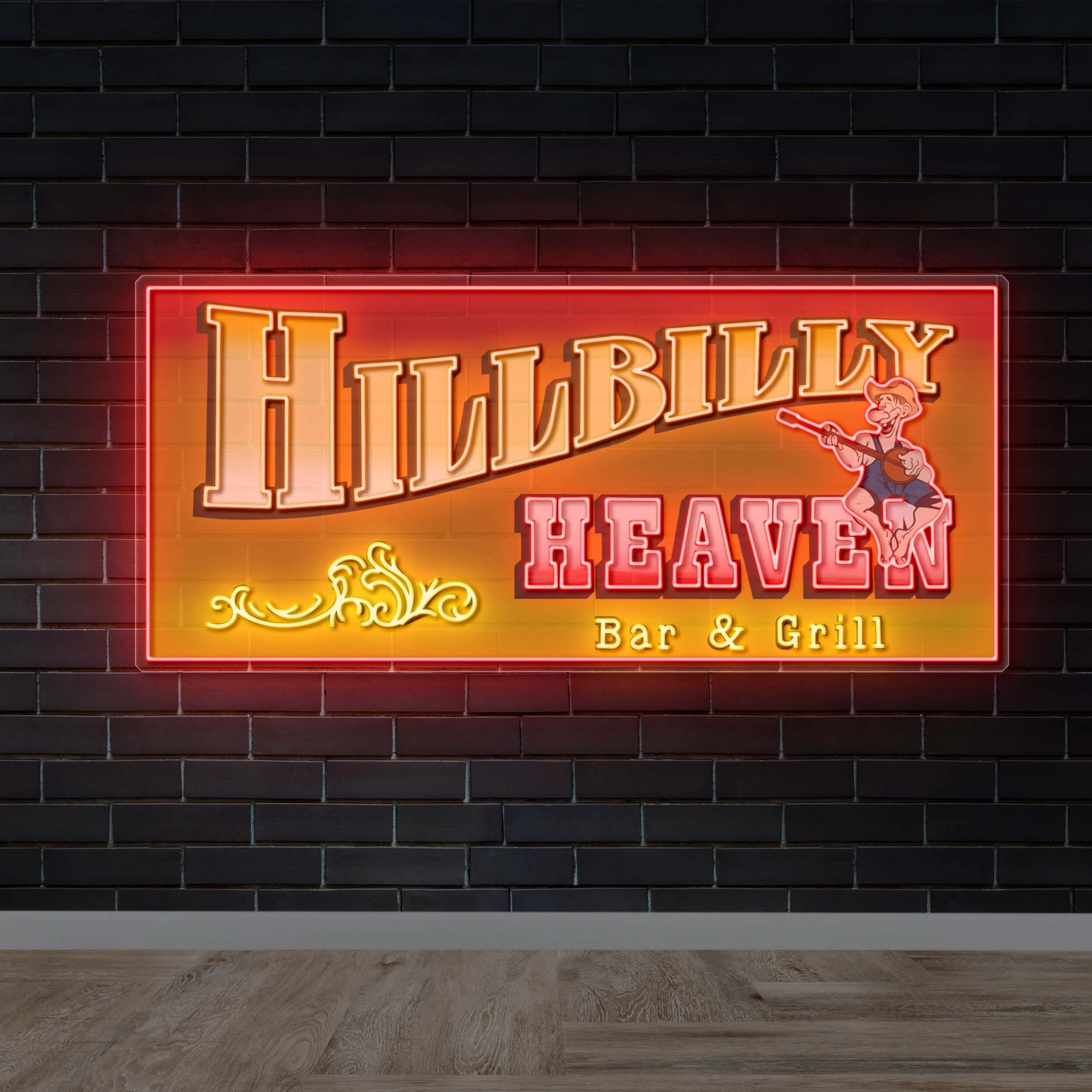 HILLBILLY HEAVEN - Premium Neon Artwork