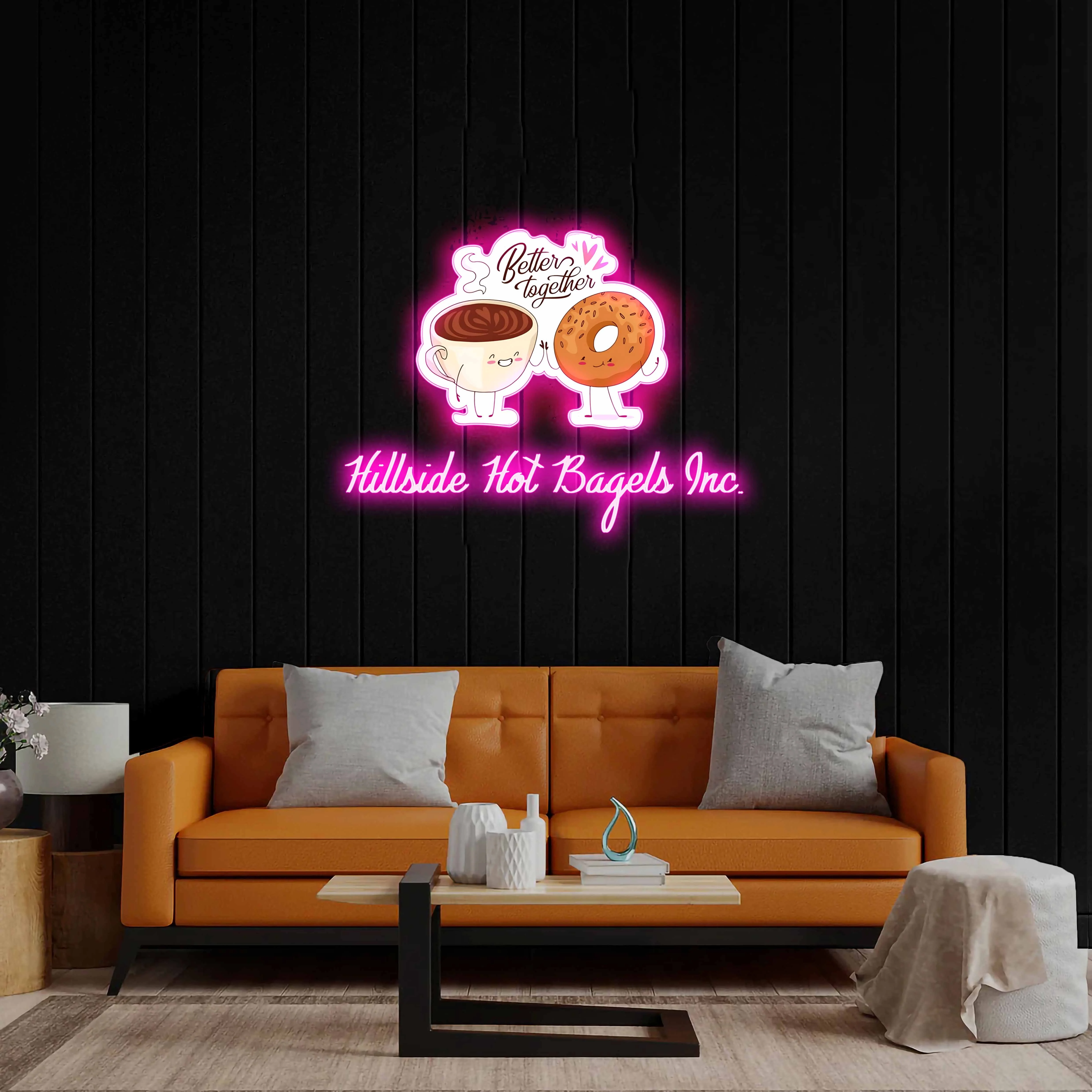 Hillside Hot Bagels Inc. - Premium Neon Artwork