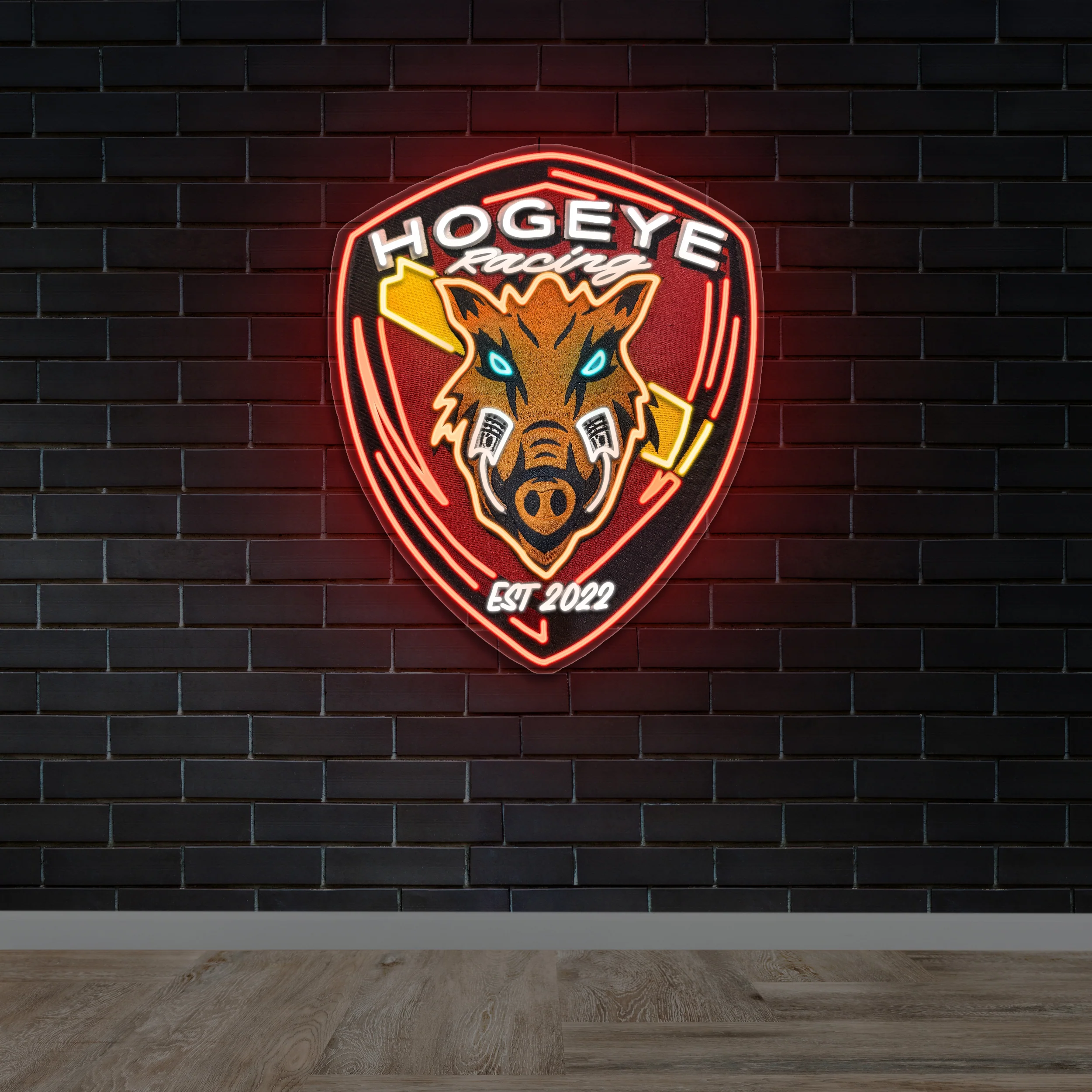 HOGEYE RACING - Premium Neon Artwork