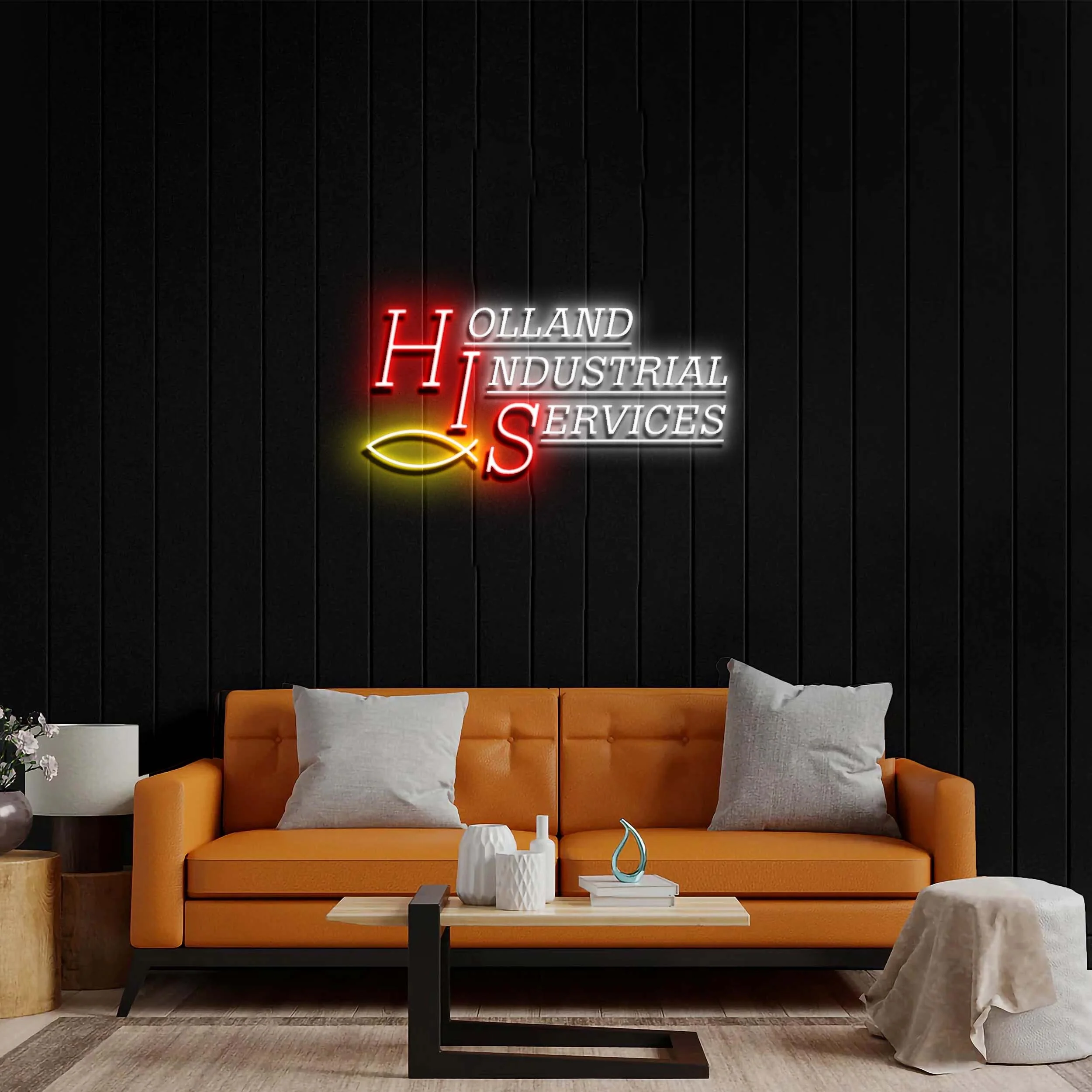 HOLAND INDUSTRIAL SERVICES - Premium Neon Artwork