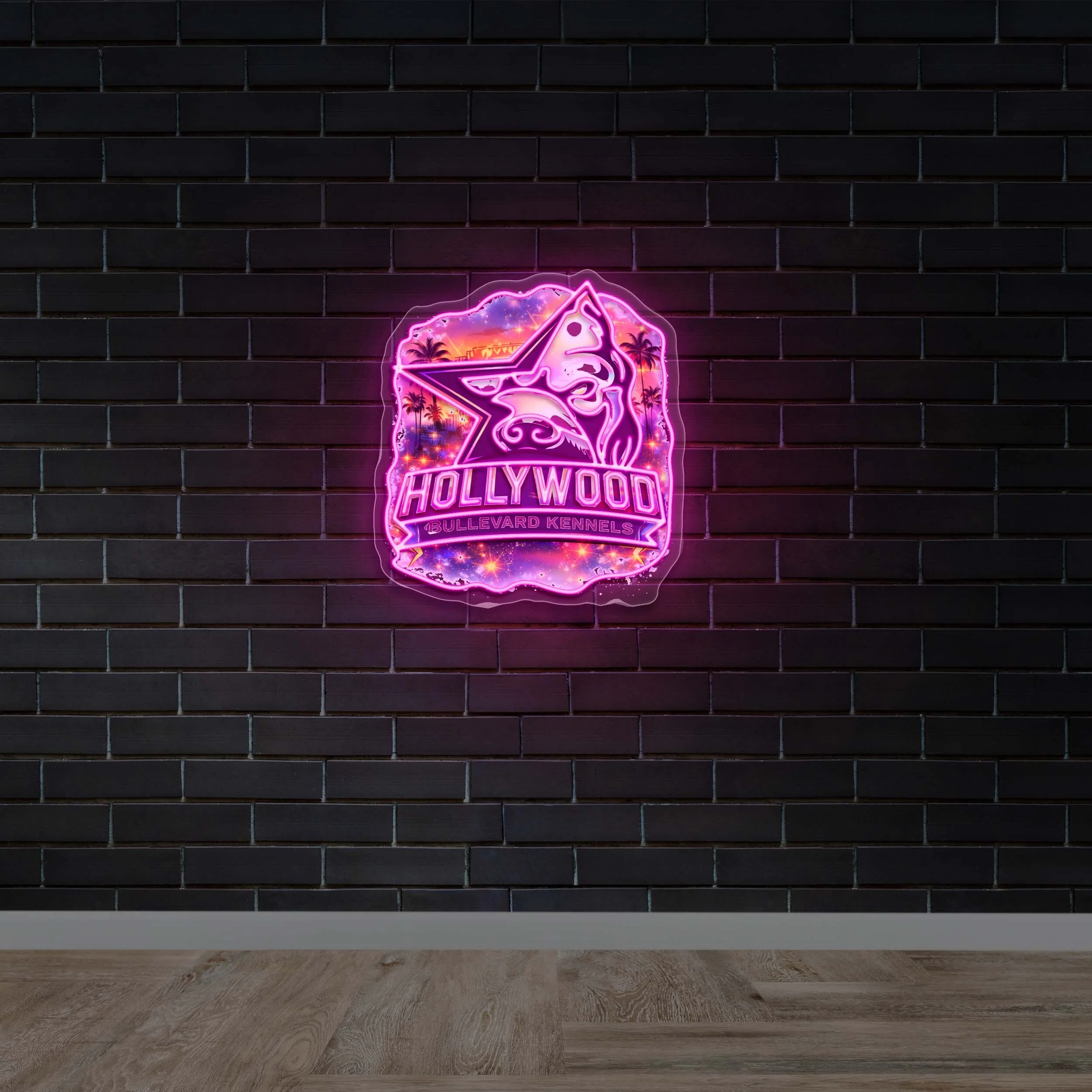HOLLYWOOD - Premium Neon Artwork