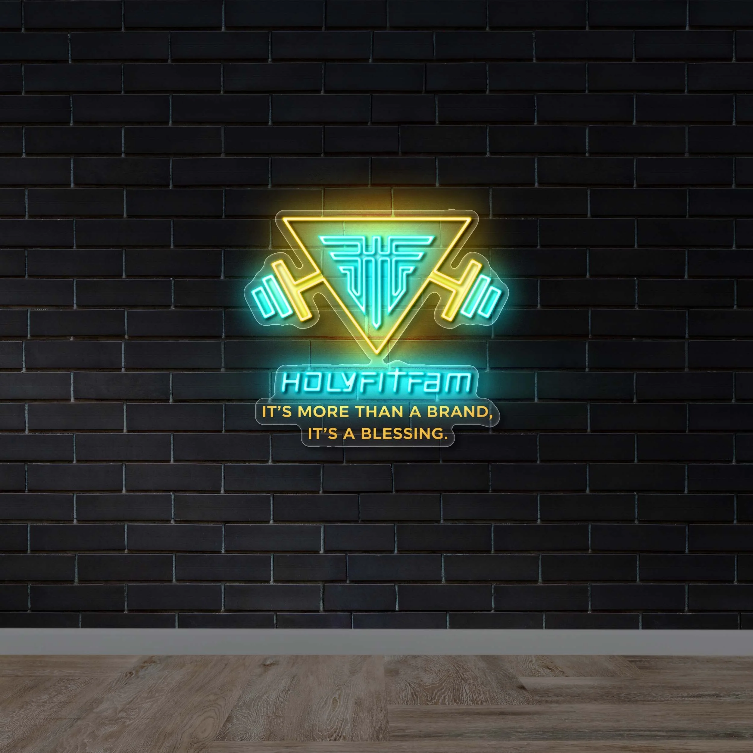 HOLYFITFAM - Premium Neon Artwork