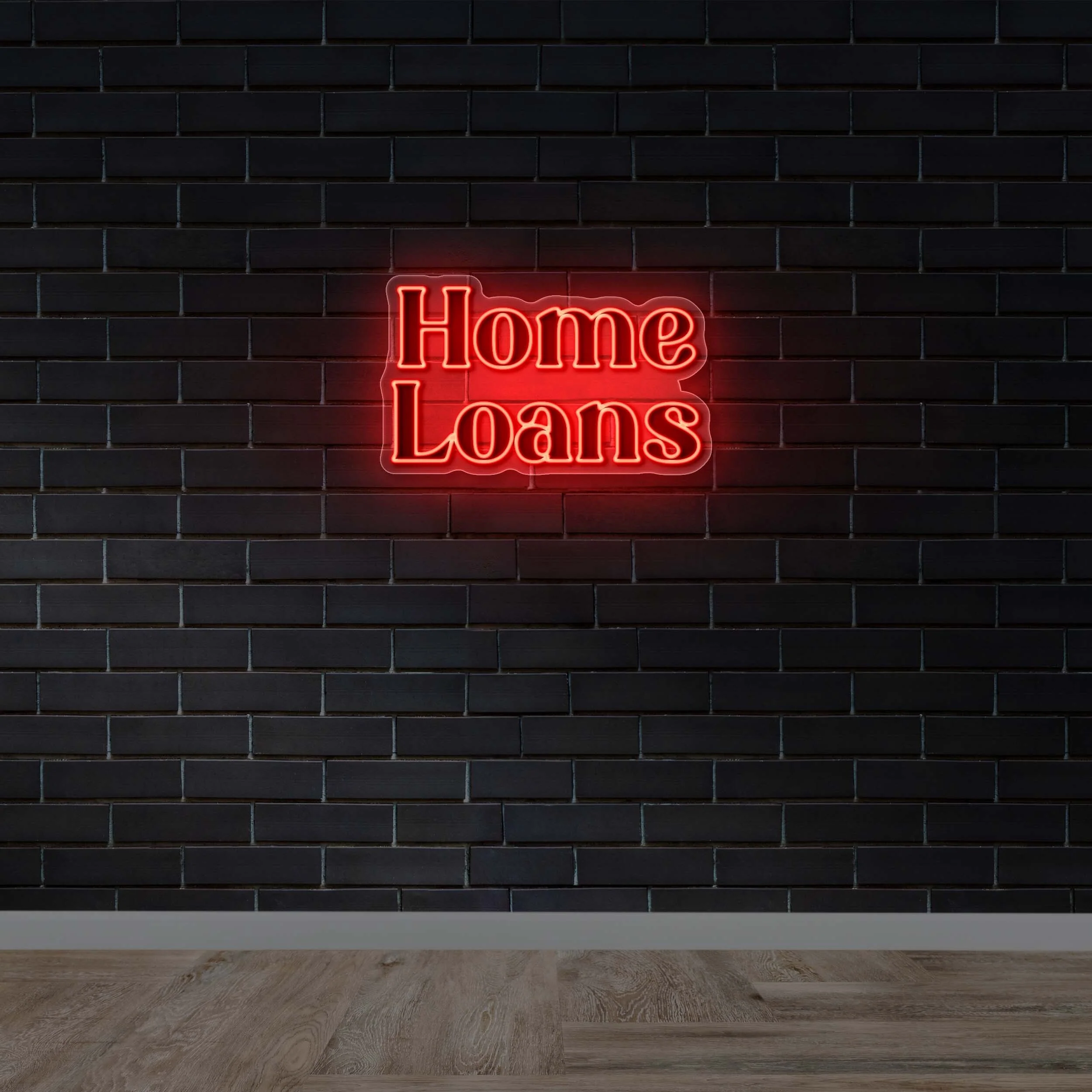 Home Loans - Premium Neon Artwork