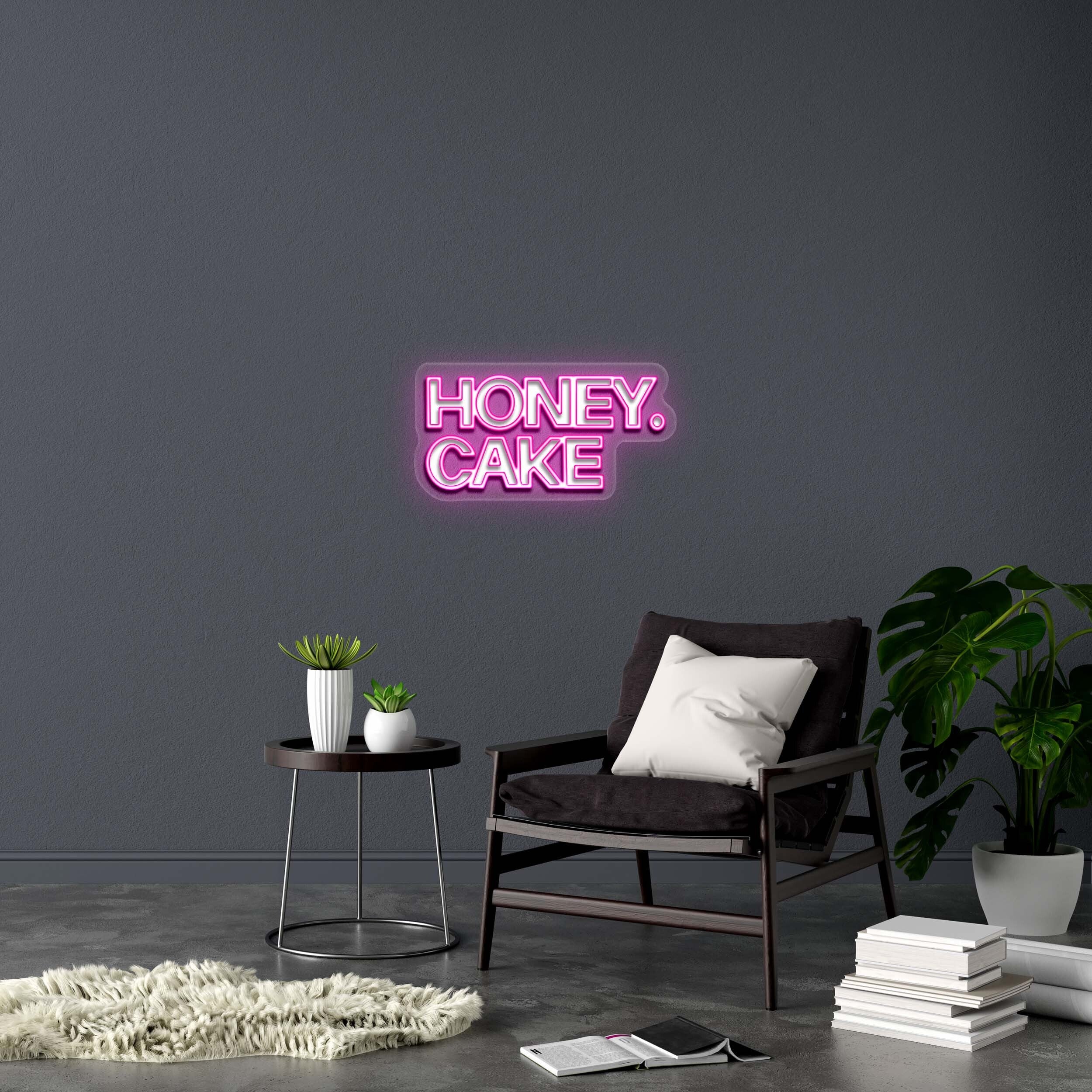 HONEY.CAKE -  Premium Neon Artwork