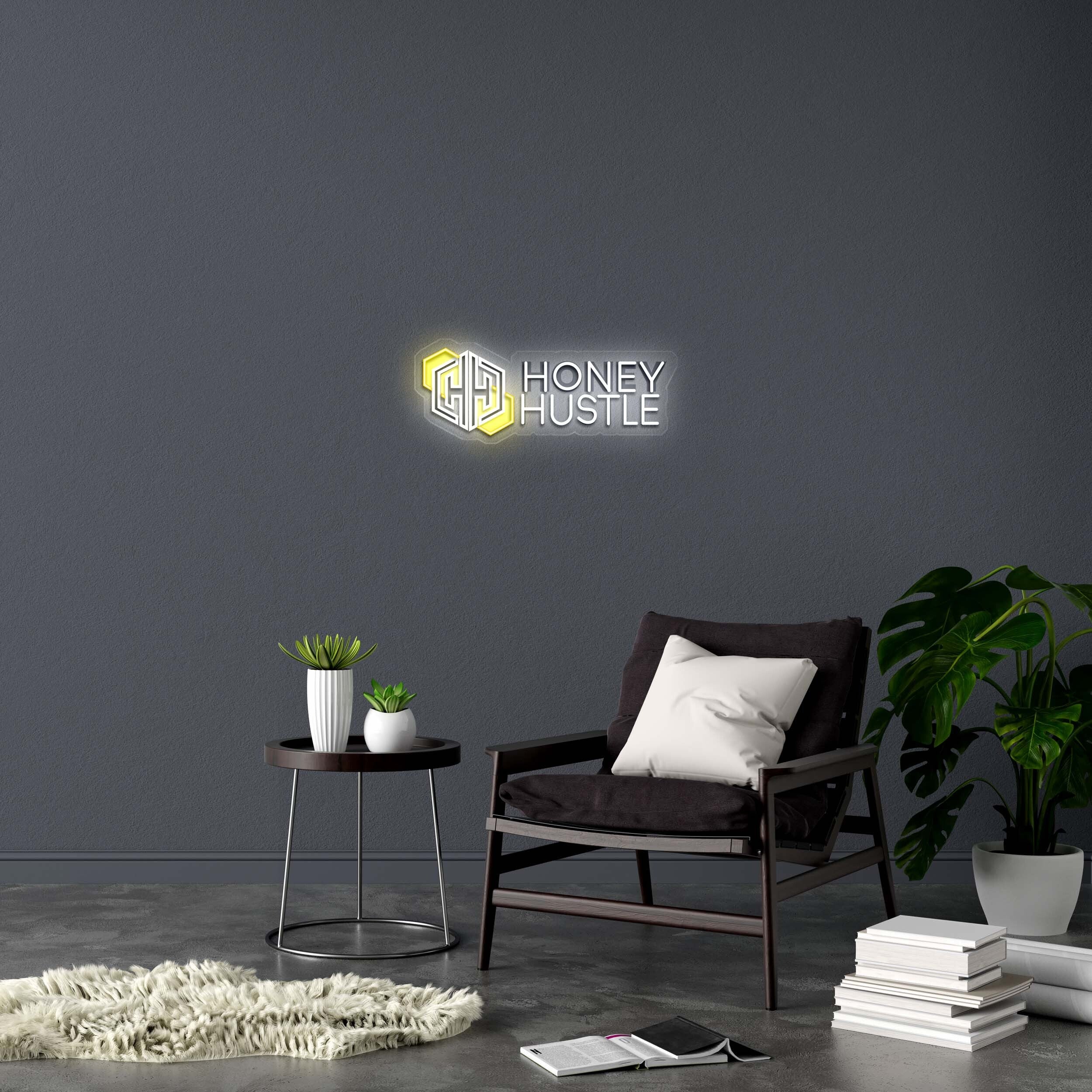 HONEY HUSTLE - Premium Neon Artwork