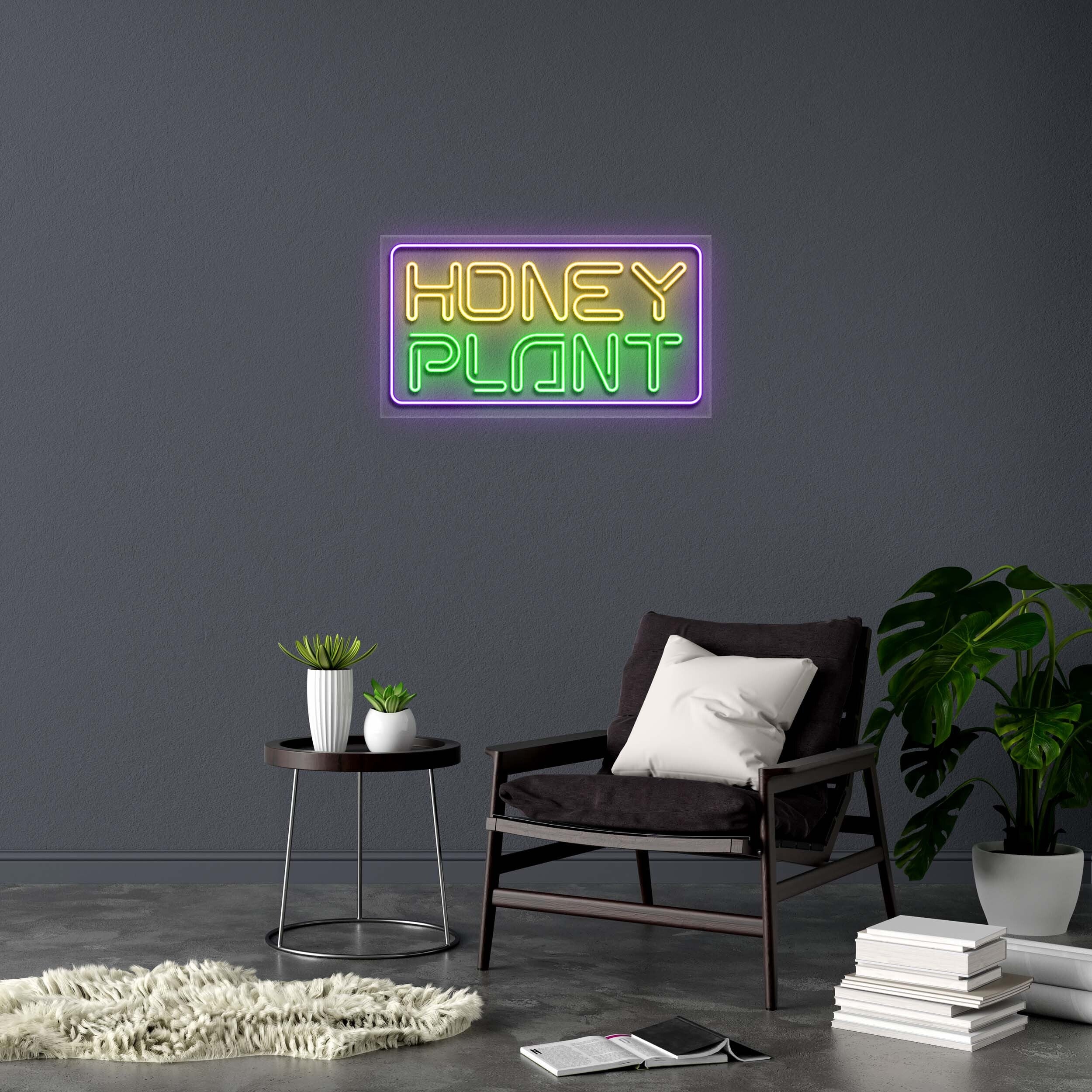 HONEY PLANT - Premium Neon Artwork