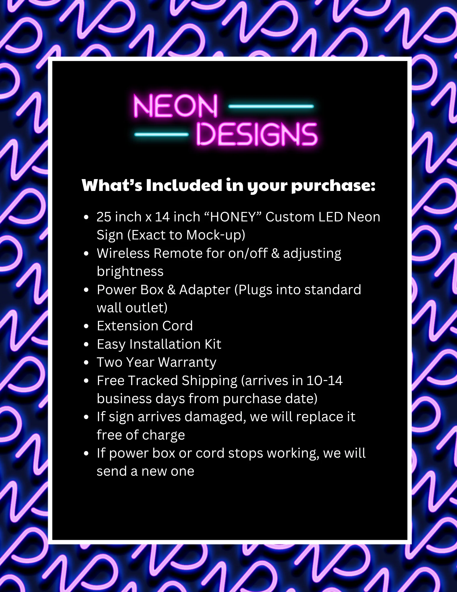 HONEY - Premium Neon Artwork - Image 2