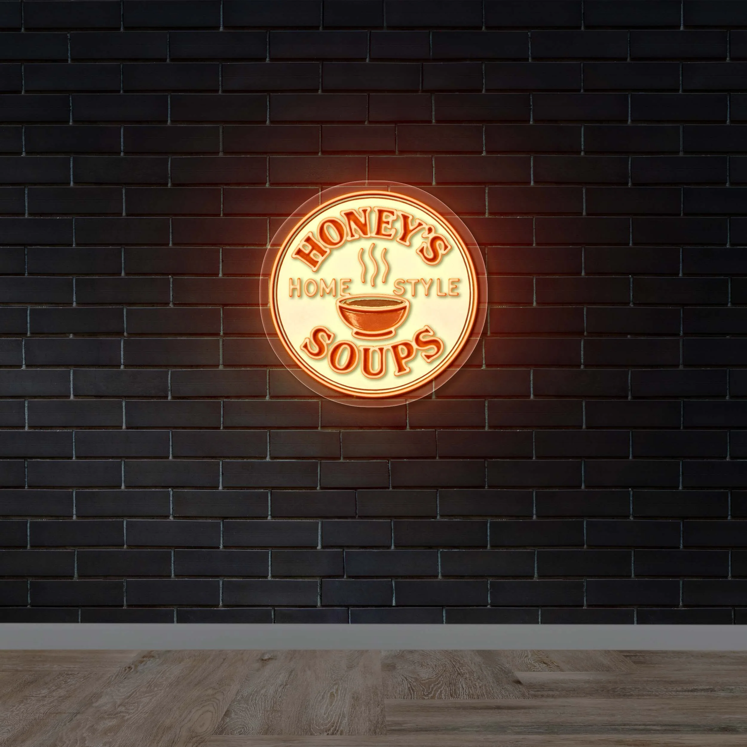 Honey’s Soups - Premium Neon Artwork