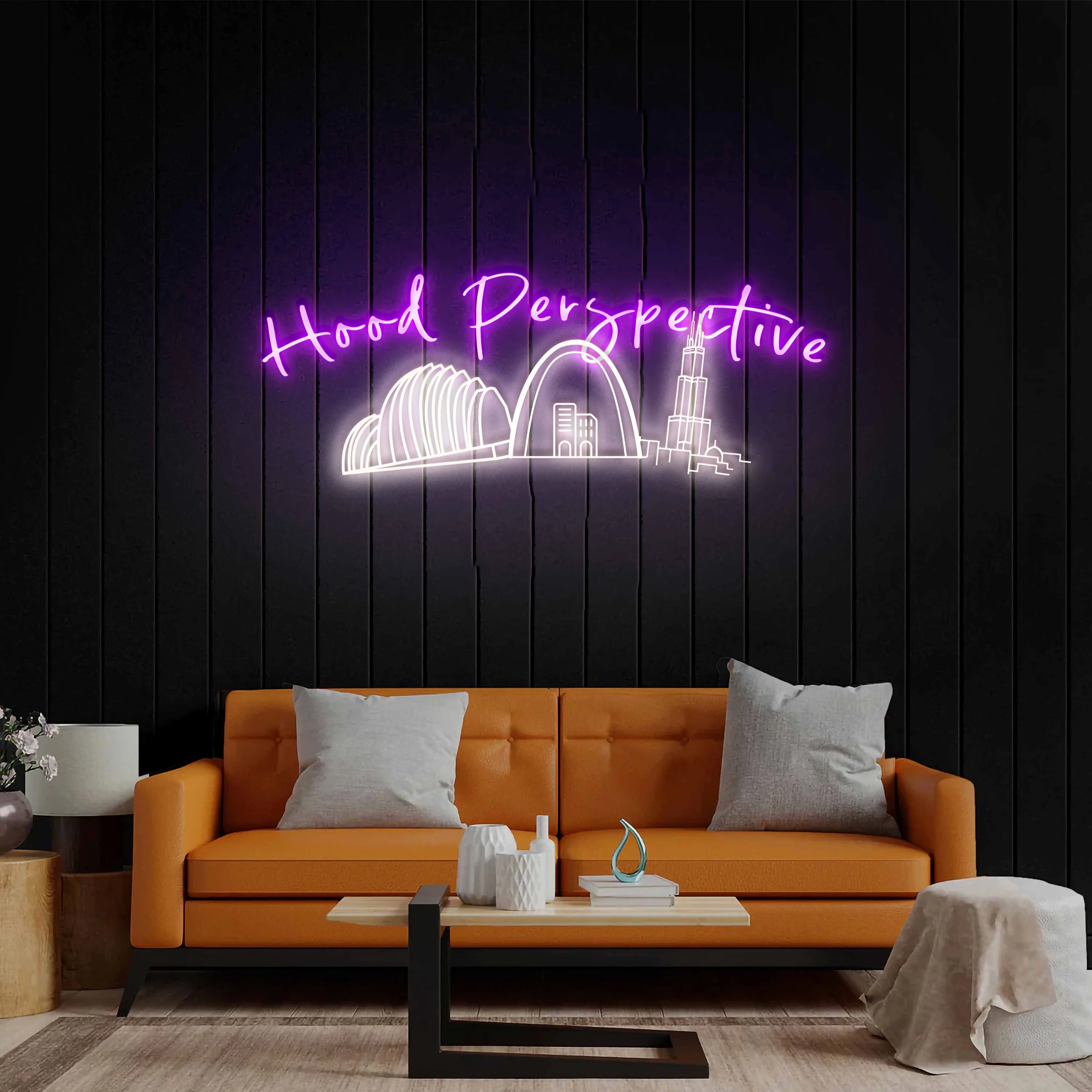 Hood Perspective - Premium Neon Artwork